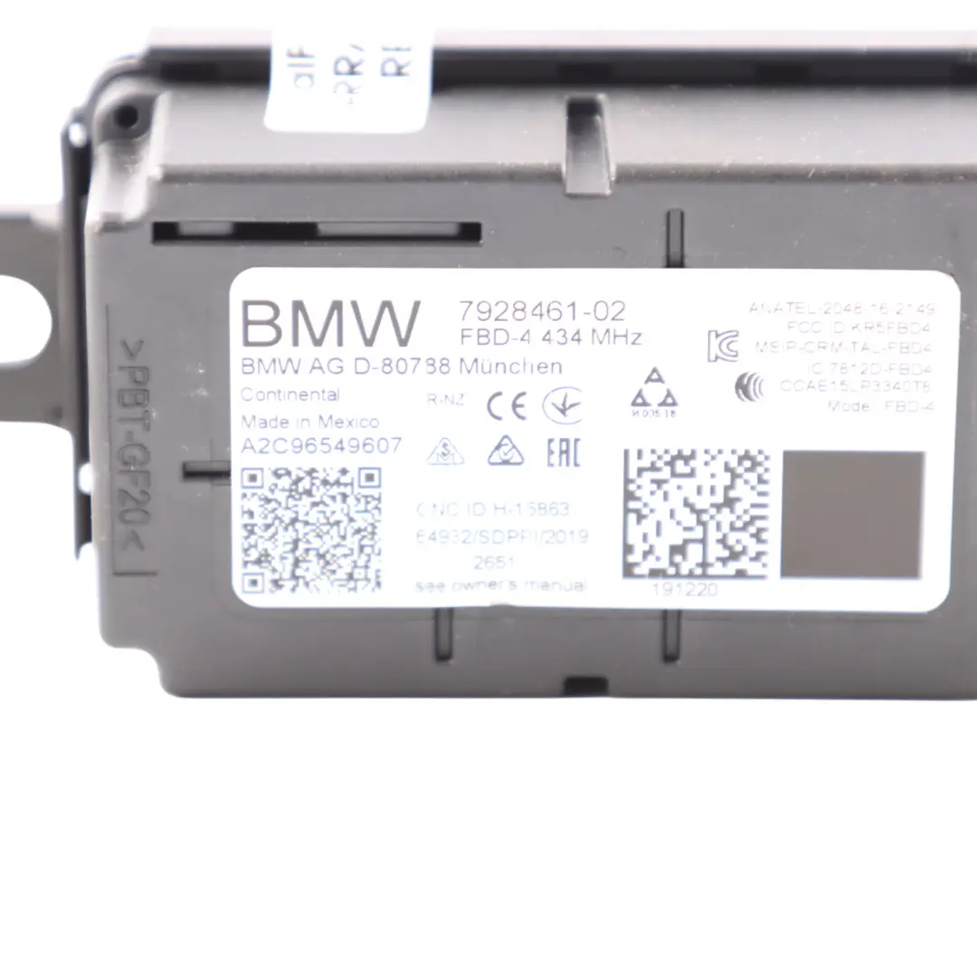BMW G11 G12 G29 G31 G38 Radio Remote Control Receiver Module Unit - SKU 7928461 - Part number 7928461
