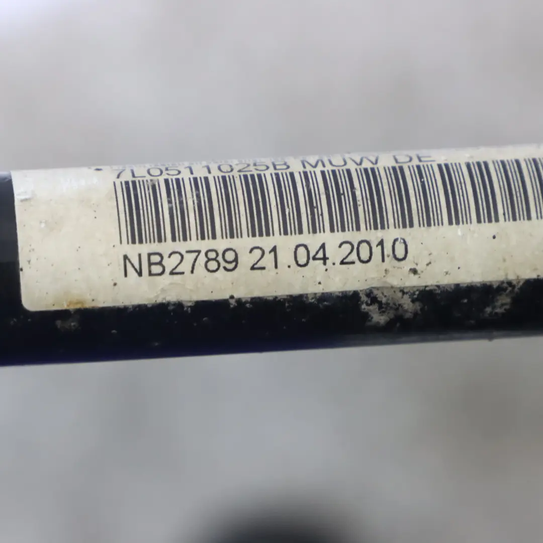 Barra estabilizadora trasera antivuelco para Audi Q7 4L con número de pieza 7L0511025B Audi Q7 4L Barra estabilizadora trasera antivuelco - SKU 7L0511025B - Número de pieza 7L0511025B
