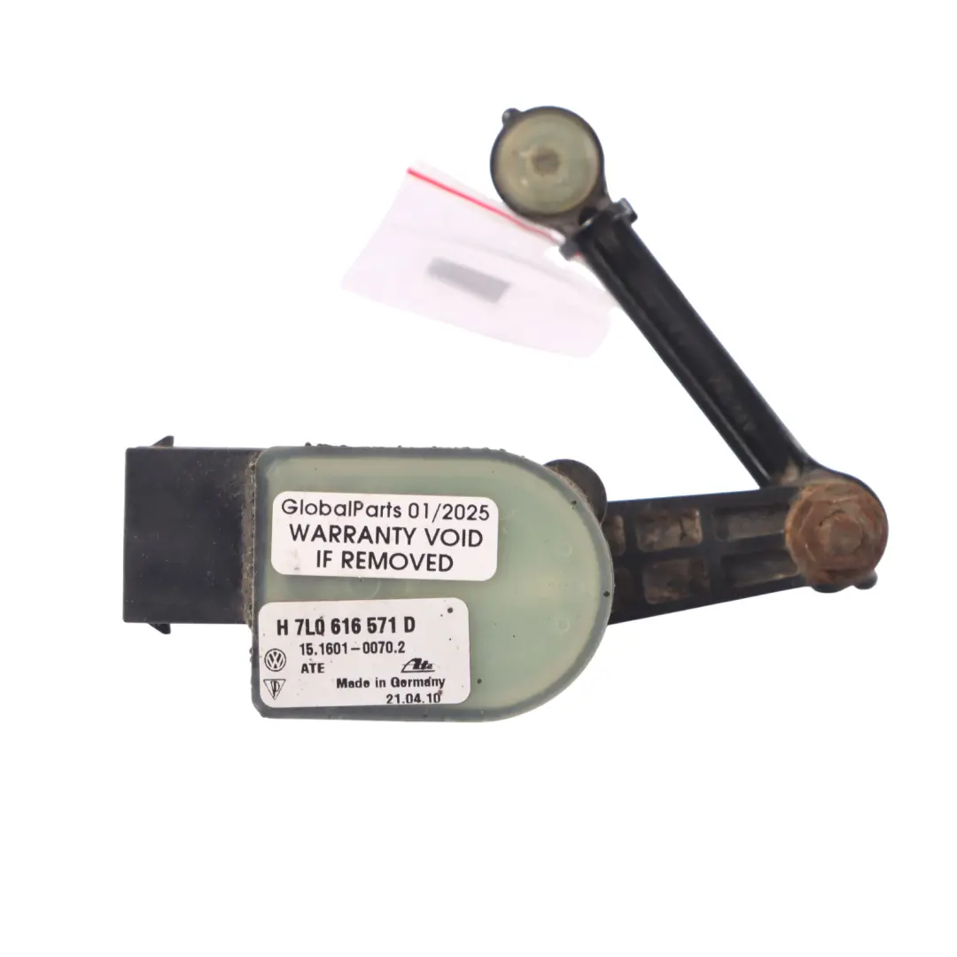 Capteur de hauteur des phares avant droit pour Audi Q7 4L à propos du numéro de pièce 7L0616571D Audi Q7 4L Capteur de hauteur des phares avant droit - SKU 7L0616571D - Numéro de pièce 7L0616571D