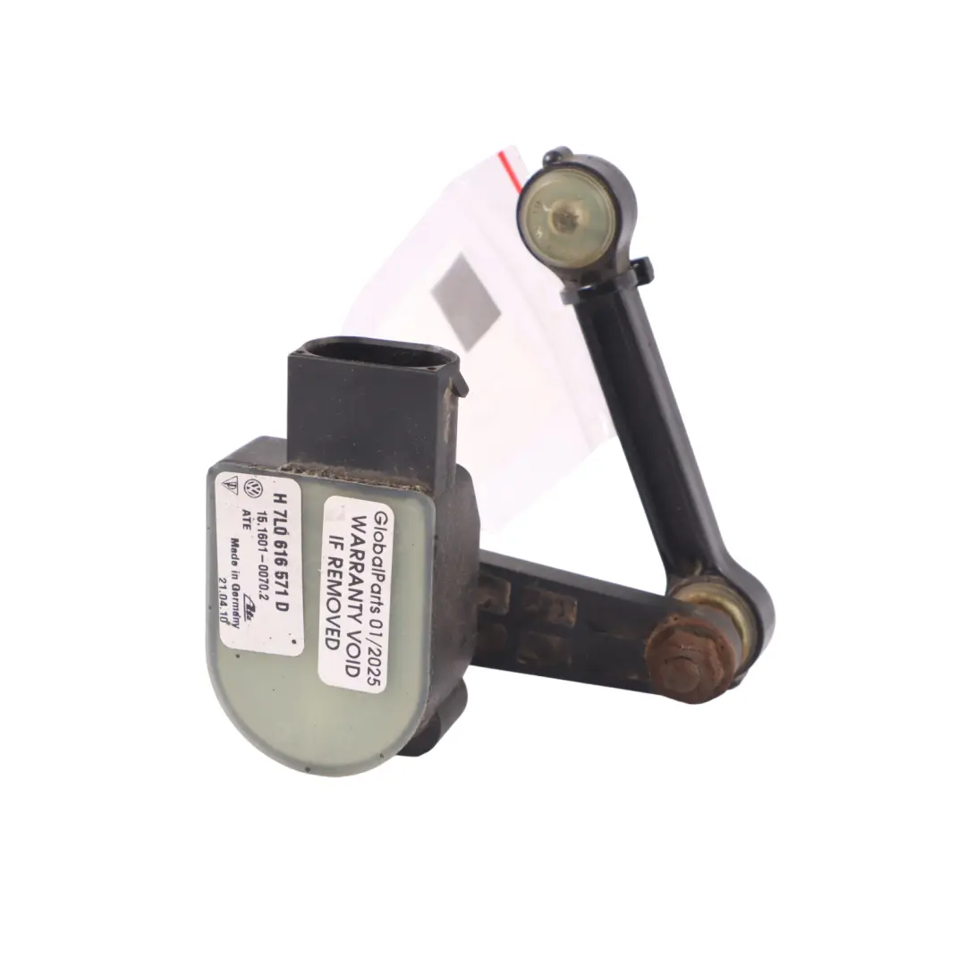 Capteur de hauteur des phares avant droit pour Audi Q7 4L à propos du numéro de pièce 7L0616571D Audi Q7 4L Capteur de hauteur des phares avant droit - SKU 7L0616571D - Numéro de pièce 7L0616571D