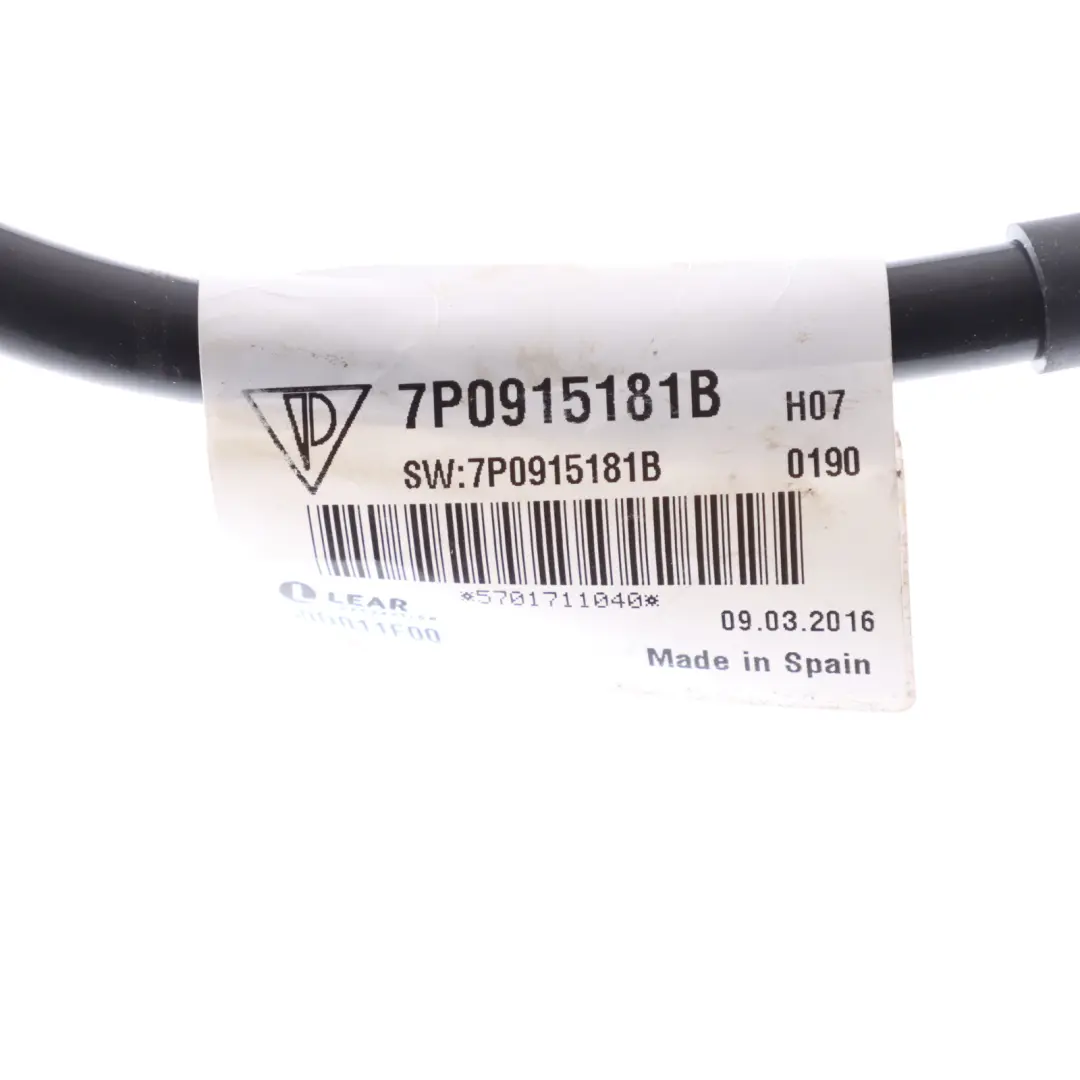 Audi A1 8X Cable Terminal Negativo Batería - SKU 7P0915181B - Número de pieza 7P0915181B
