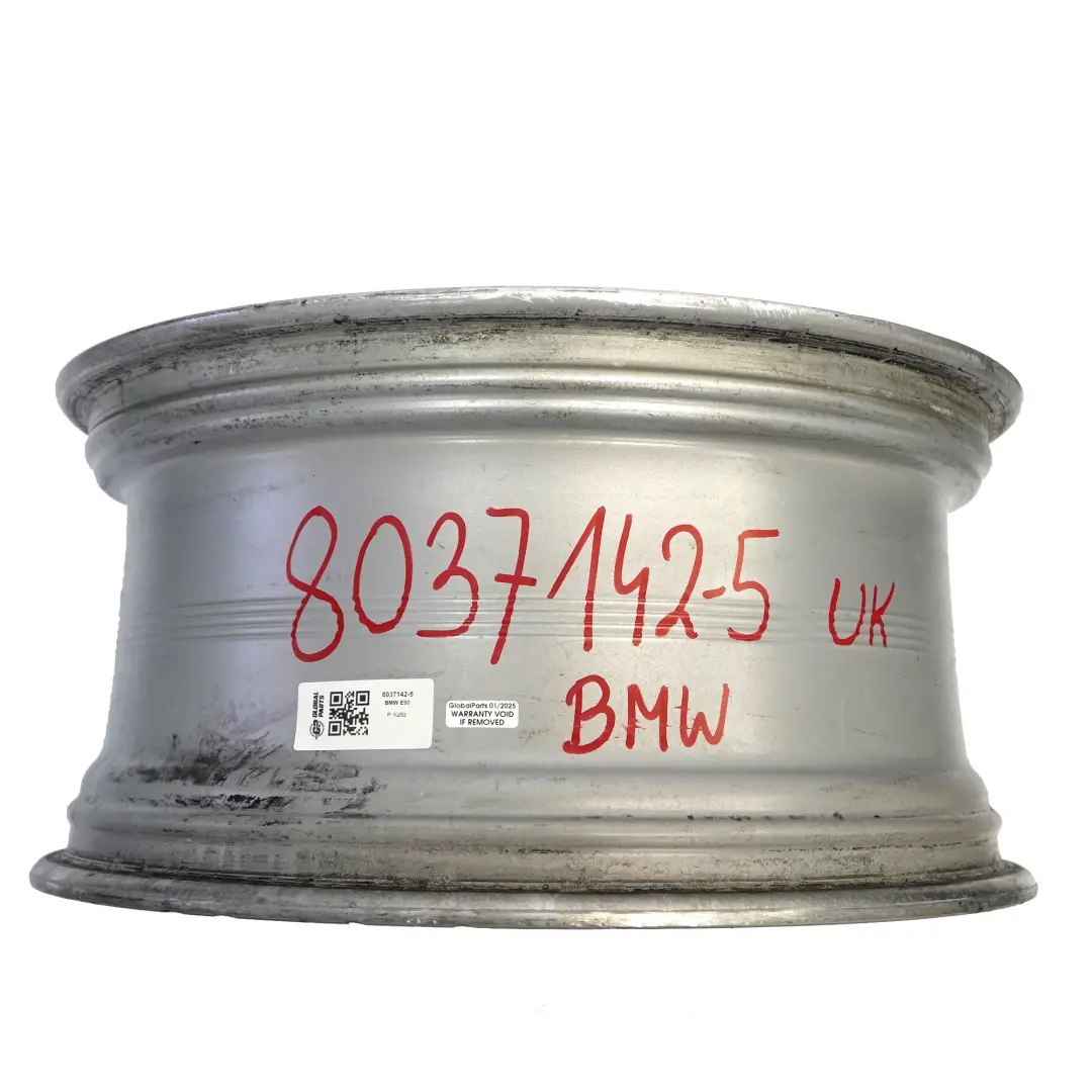 BMW E90 E91 E92 Silver Rear Wheel Alloy Rim 19" 9J ET:39 M Double Spoke 225 - SKU 8037142-5 - Part number 8037142