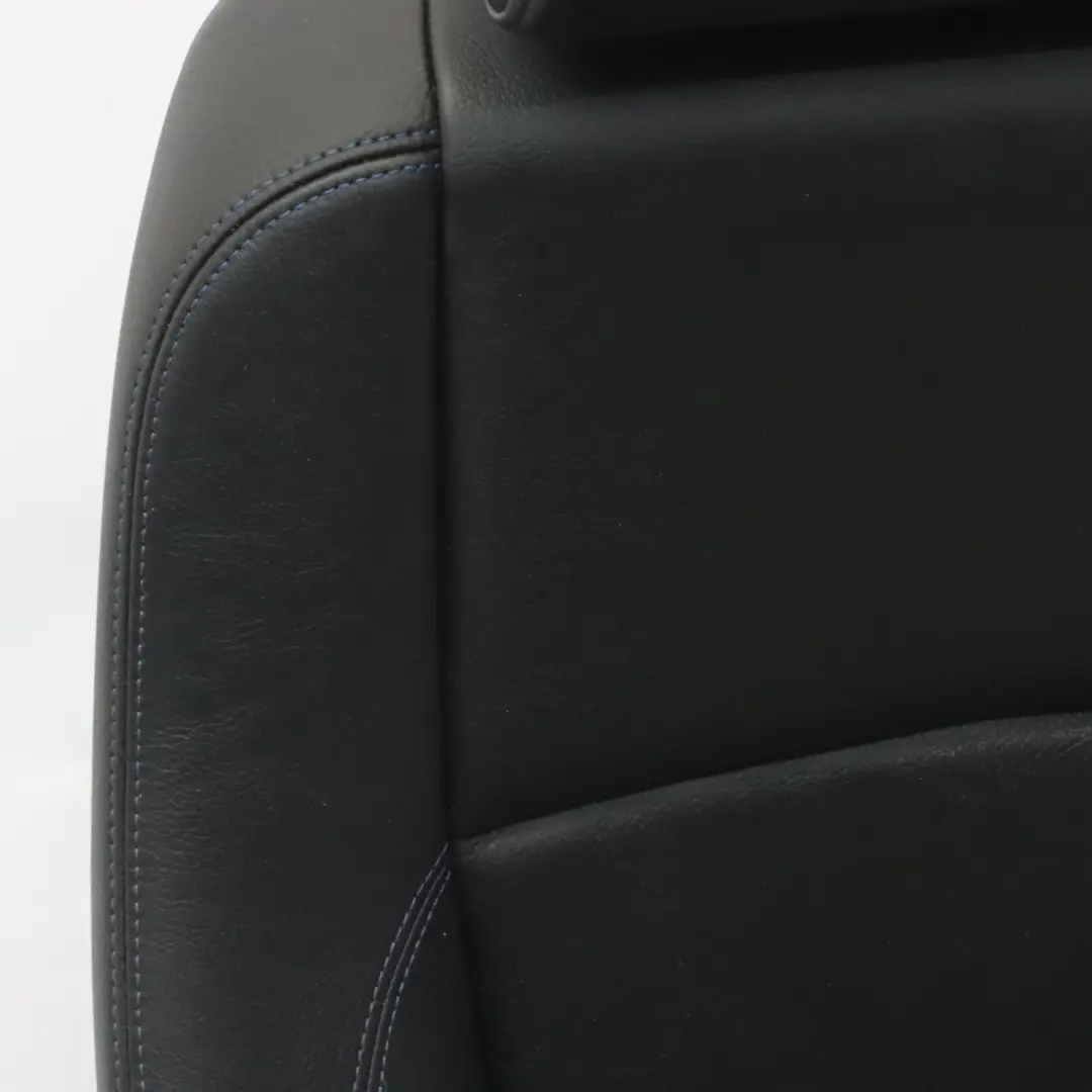 BMW E88 Cabrio M Sport Vordersitz Links Leder Boston Schwarz Blau - SKU 8053969-3 - Teilenummer 8053969