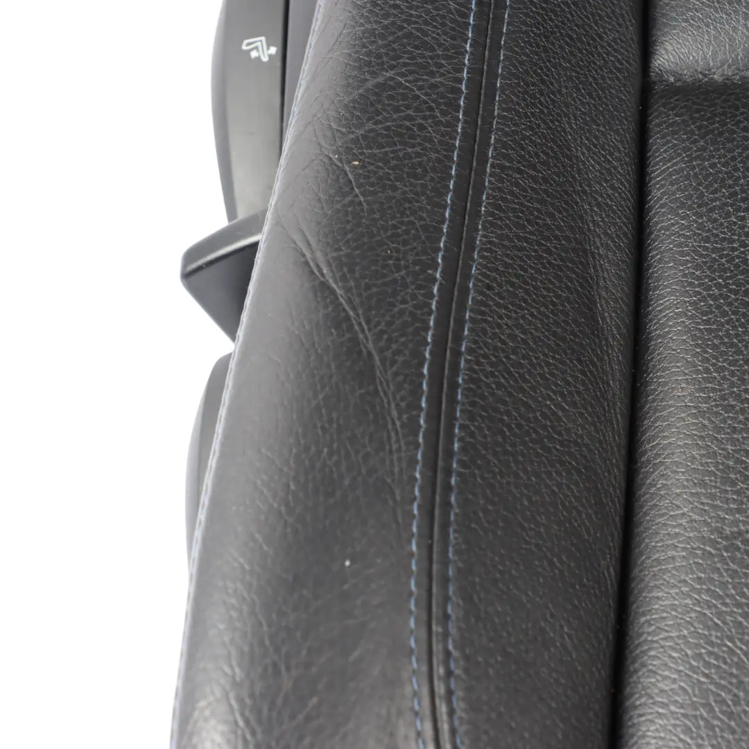 Front Seat Right O/S Leather Boston Black Blue to BMW E88 Convertible M Sport with Part number 8053970 BMW E88 Convertible M Sport Front Seat Right O/S Leather Boston Black Blue - SKU 8053970-1 - Part number 8053970
