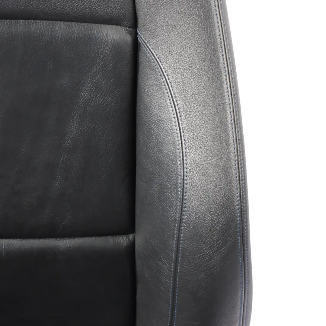 Front Seat Right O/S Leather Boston Black Blue to BMW E88 Convertible M Sport with Part number 8053970 BMW E88 Convertible M Sport Front Seat Right O/S Leather Boston Black Blue - SKU 8053970-1 - Part number 8053970