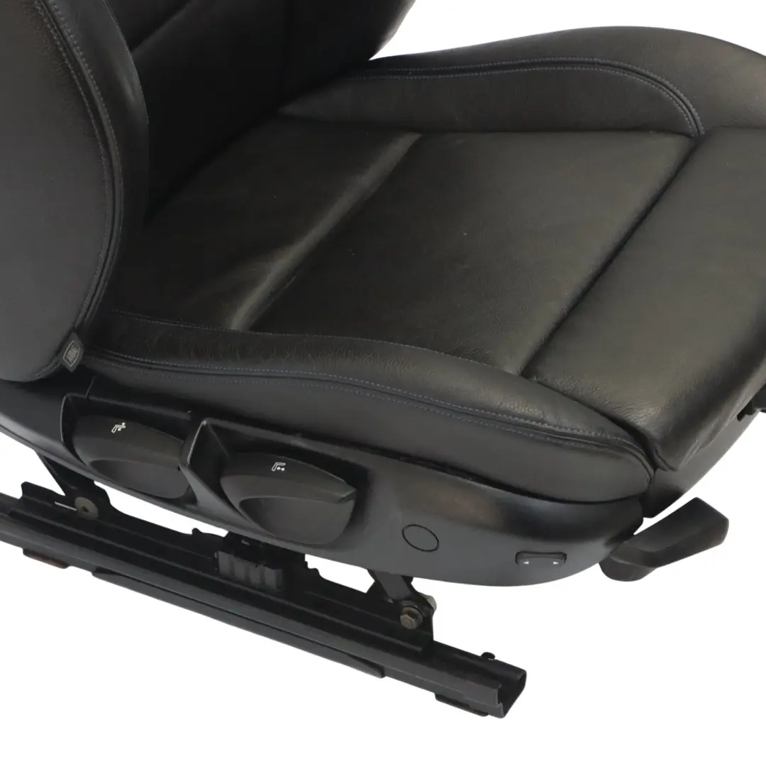 BMW E88 Convertible M Sport Fotel Prawy Przód Skóra Boston Czarny Niebieski - SKU 8053970-2 - Numer Części 8053970
