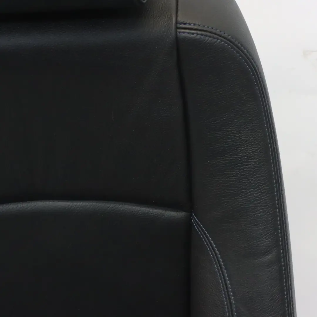 Front Seat Right O/S Leather Boston Black Blue to BMW E88 Convertible M Sport with Part number 8053970 BMW E88 Convertible M Sport Front Seat Right O/S Leather Boston Black Blue - SKU 8053970-2 - Part number 8053970