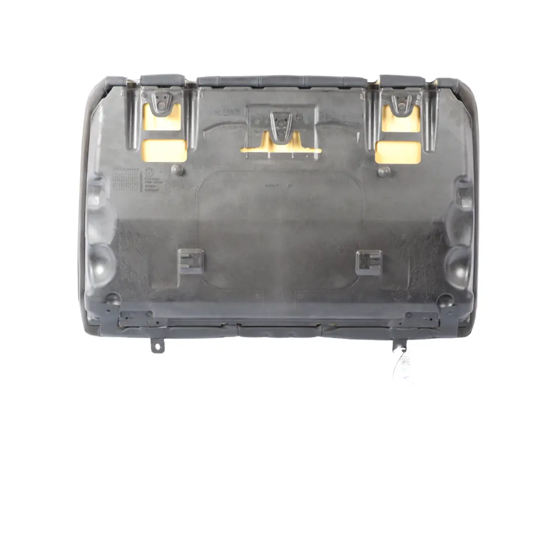 Backrest Convertible Cabrio Cover Leather Boston Black Blue to BMW E88 Rear Seat with Part number 8053989 BMW E88 Rear Seat Backrest Convertible Cabrio Cover Leather Boston Black Blue - SKU 8053989 - Part number 8053989