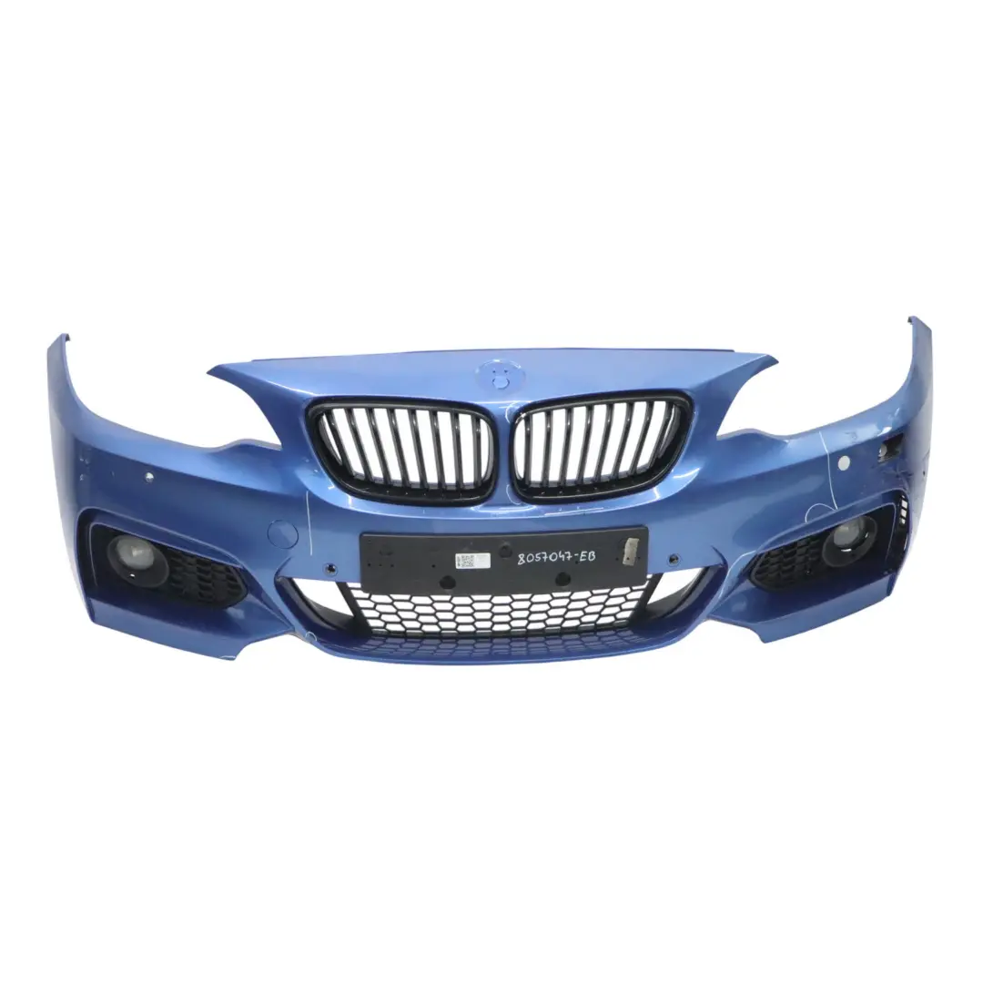 Front Bumper M Sport Trim Panel Estoril Blue Metallic - B45 to BMW F22 F23 with Part number 8057047 BMW F22 F23 Front Bumper M Sport Trim Panel Estoril Blue Metallic - B45 - SKU 8057047-EB - Part number 8057047