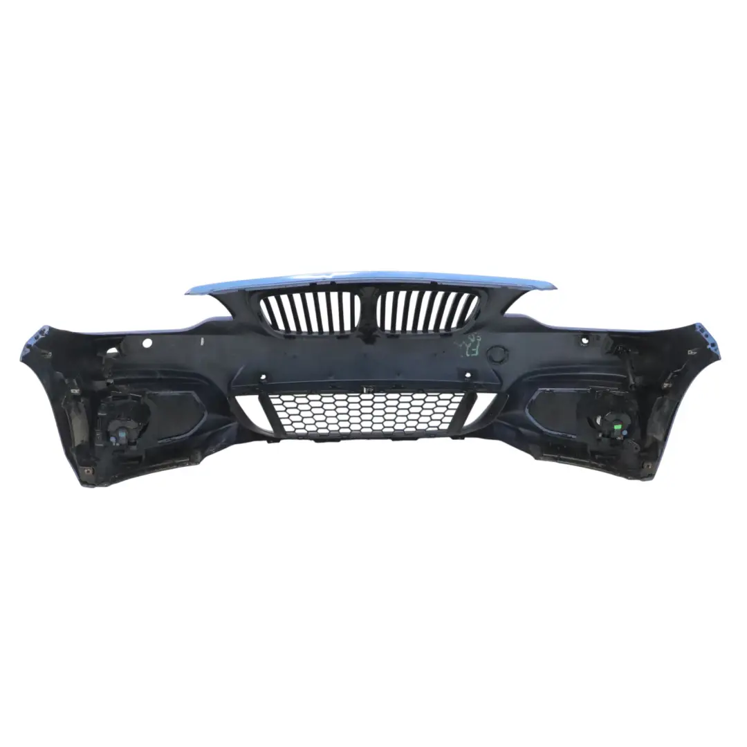 BMW F22 F23 Front Bumper M Sport Trim Panel Estoril Blue Metallic - B45 - SKU 8057047-EB - Part number 8057047