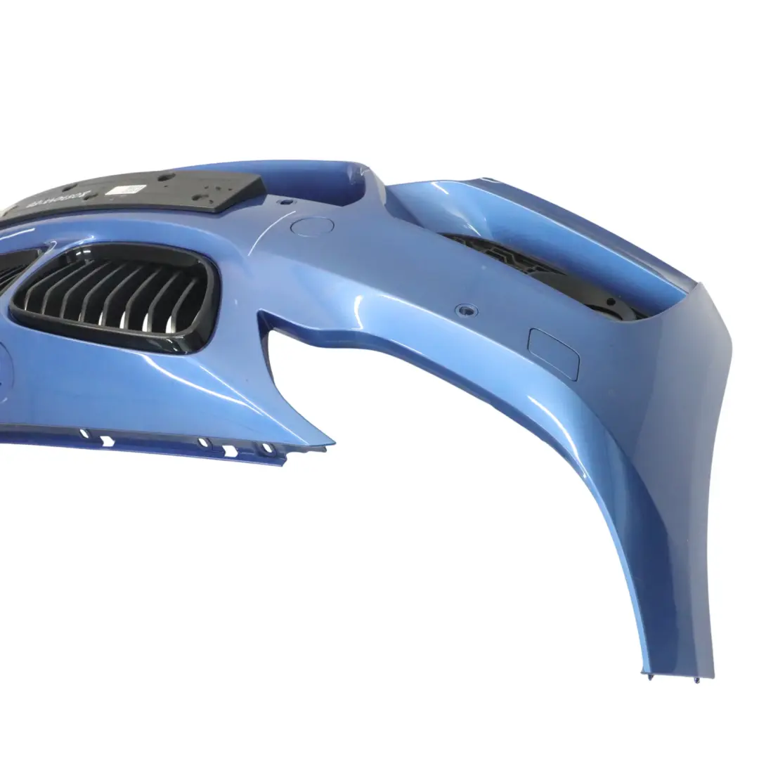 BMW F22 F23 Front Bumper M Sport Trim Panel Estoril Blue Metallic - B45 - SKU 8057047-EB - Part number 8057047