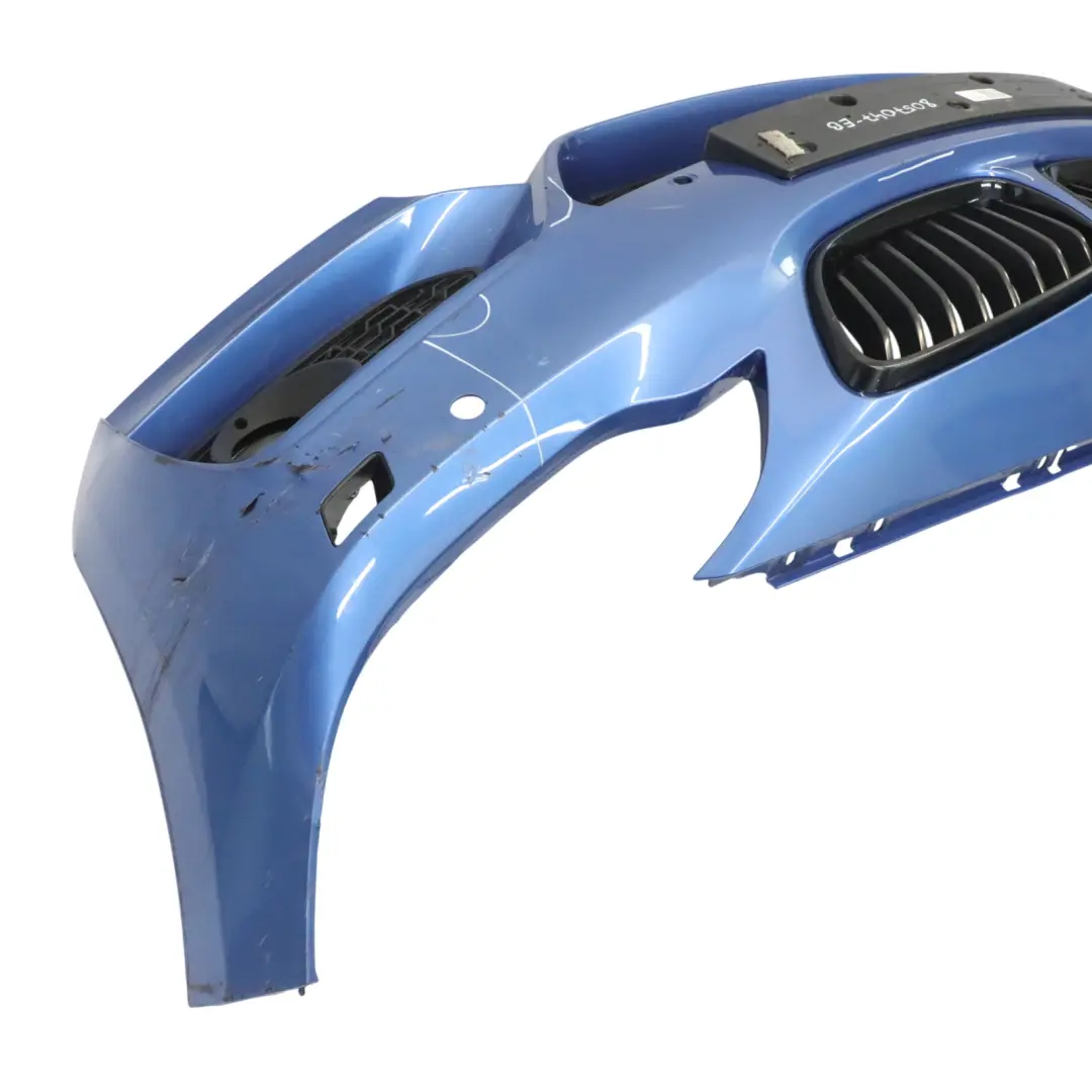 BMW F22 F23 Front Bumper M Sport Trim Panel Estoril Blue Metallic - B45 - SKU 8057047-EB - Part number 8057047