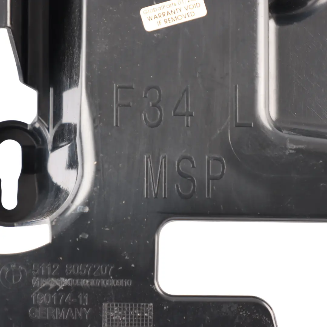 BMW F34 Rear Bumper Guide Rail Bracket Carrier Holder Mount Left N/S - SKU 8057207 - Part number 8057207