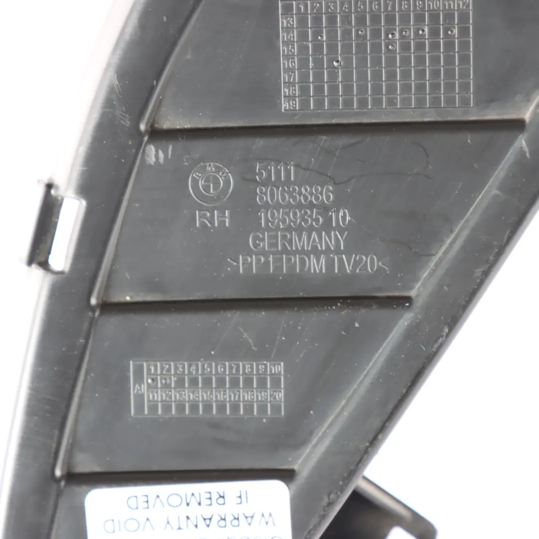 Frontabdeckung Bremse Luftkanal Rechts für BMW F45 F46 mit Teilenummer 8063886 BMW F45 F46 Frontabdeckung Bremse Luftkanal Rechts - SKU 8063886 - Teilenummer 8063886