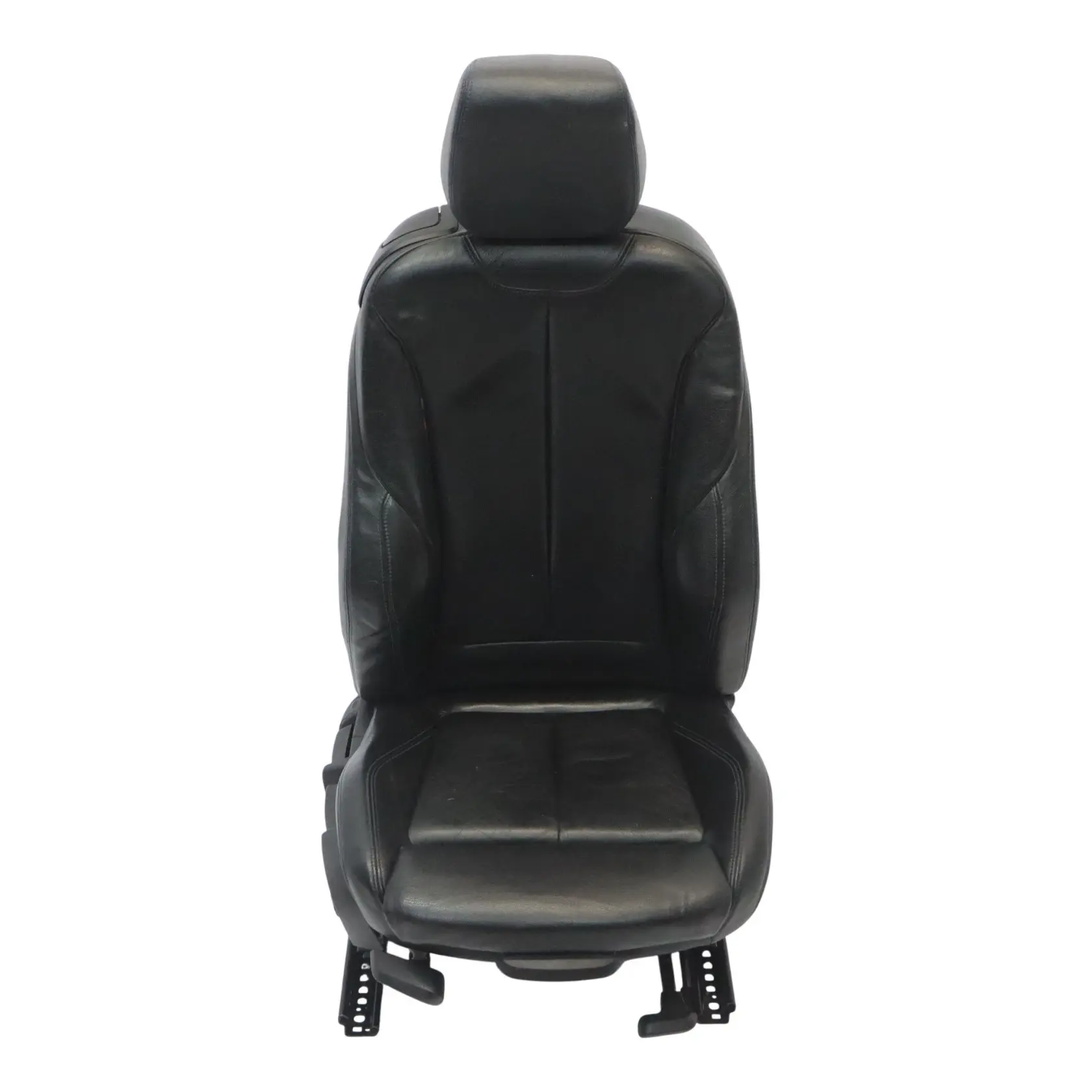 Sedile sportivo BMW F21 LCI anteriore destro riscaldato pelle nera cuciture blu