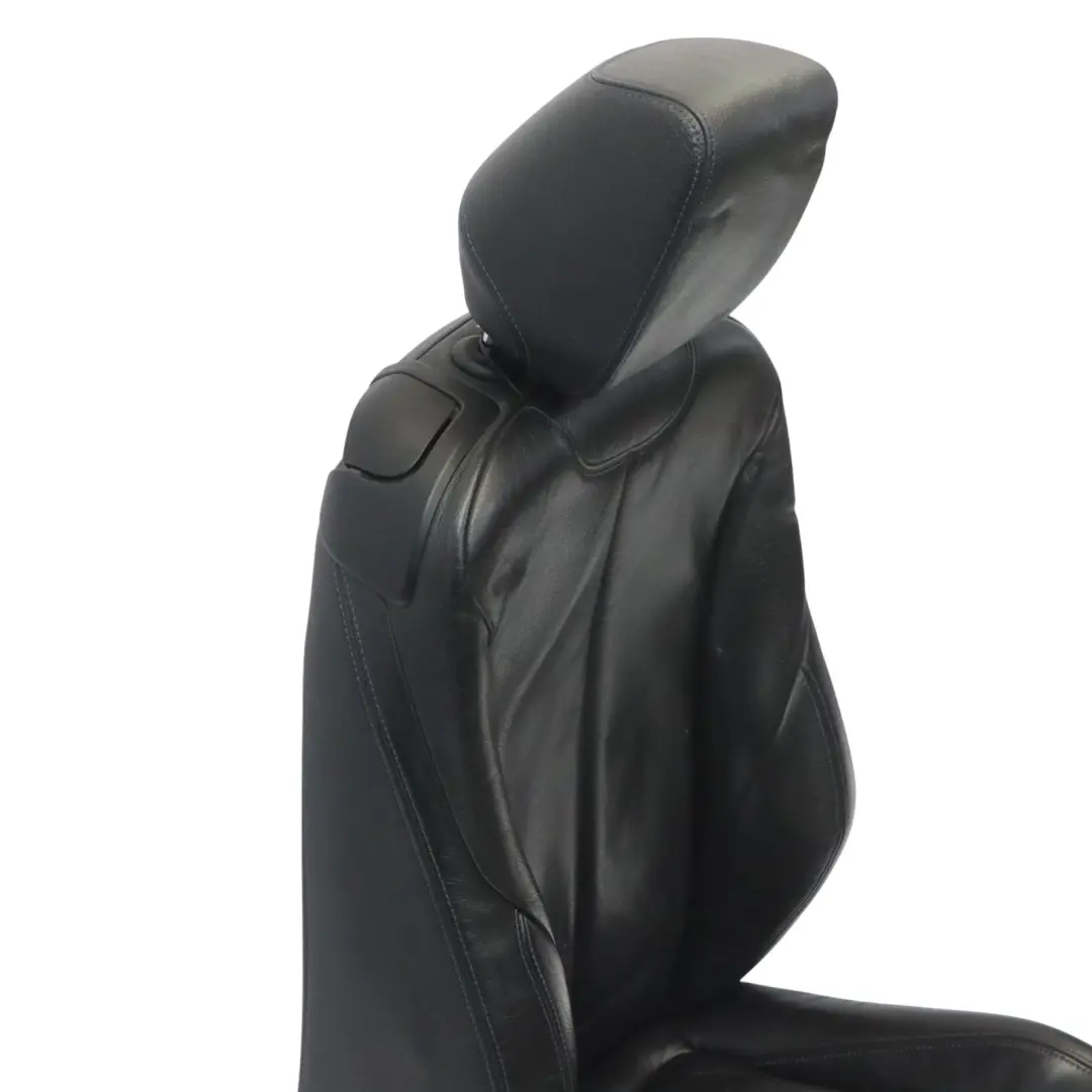 Sport Seat BMW F21 LCI Front Right O/S Heated Black Leather Blue Stitching - SKU 8069656-1 - Part number 8069656