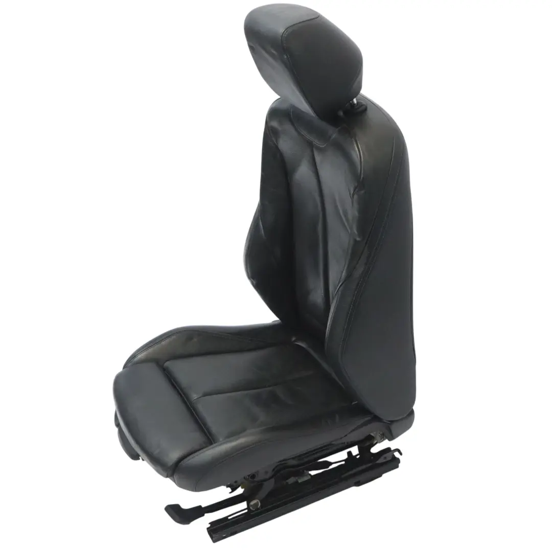 Sport Seat BMW F21 LCI Front Right O/S Heated Black Leather Blue Stitching - SKU 8069656-1 - Part number 8069656