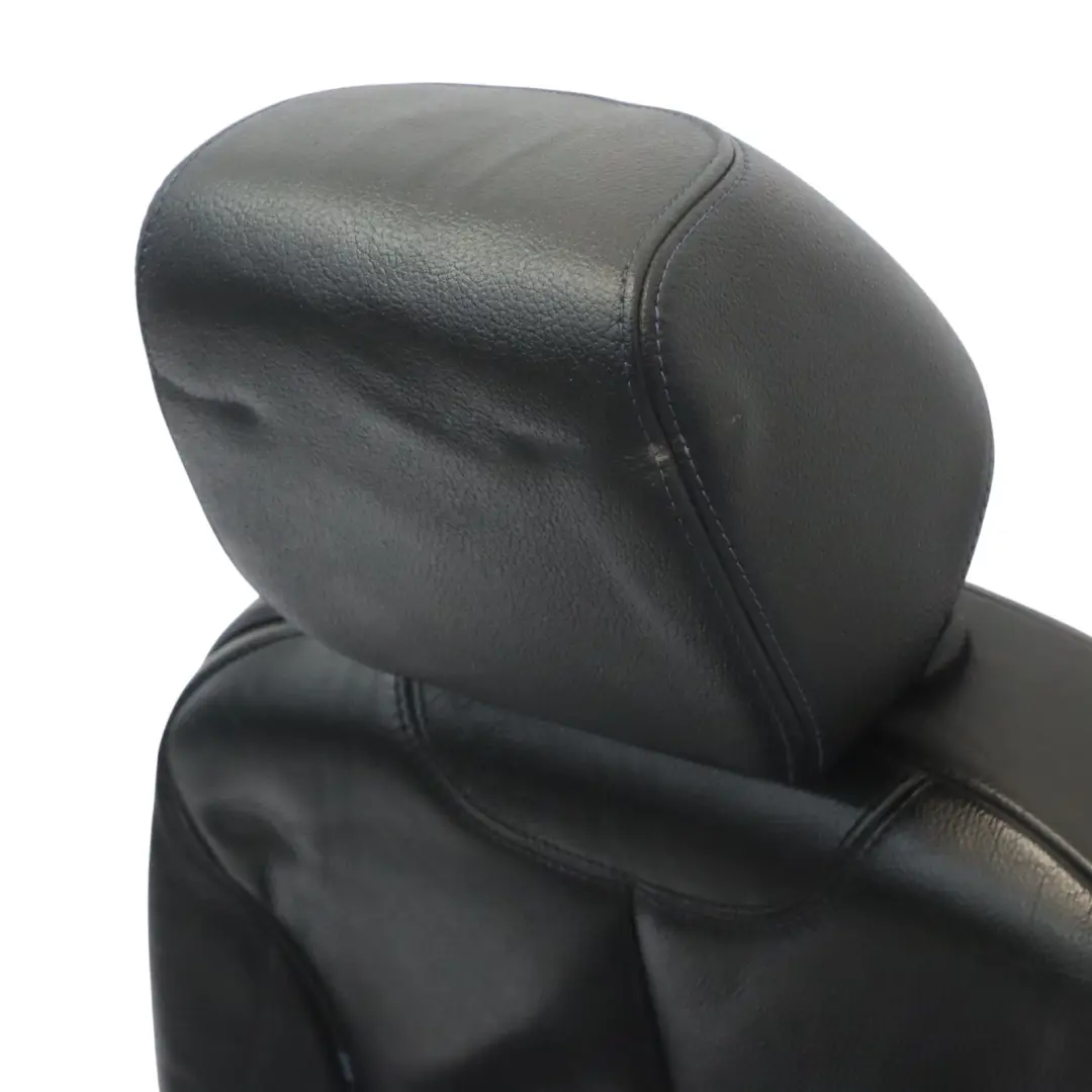Sport Seat BMW F21 LCI Front Right O/S Heated Black Leather Blue Stitching - SKU 8069656-1 - Part number 8069656