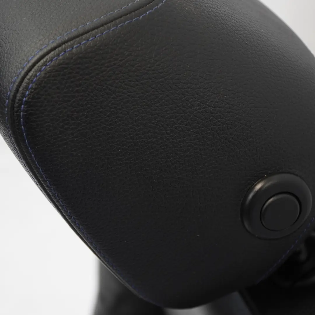 Front Left N/S Black Leather Dakota Blue Stitching to BMW F30 F31 LCI M Sport Seat with Part number 8069661 BMW F30 F31 LCI M Sport Seat Front Left N/S Black Leather Dakota Blue Stitching - SKU 8069661-2 - Part number 8069661