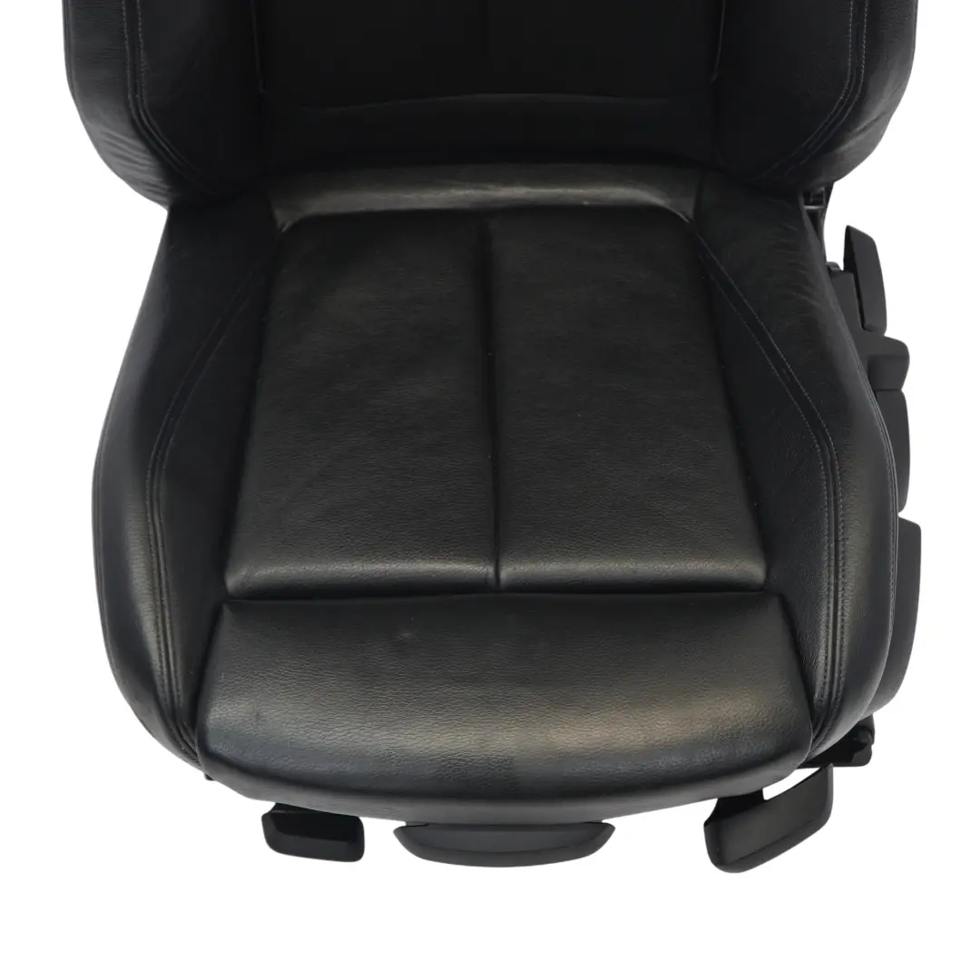 BMW F30 F31 LCI M Sport Siège avant gauche cuir noir avec surpiqûres bleu Dakota - SKU 8069661-2 - Numéro de pièce 8069661