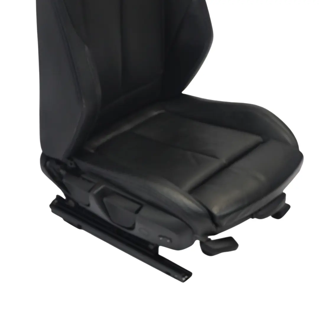 Front Right O/S Black Leather Dakota Blue Stitching to BMW F30 F31 LCI M Sport Seat with Part number 8069662 BMW F30 F31 LCI M Sport Seat Front Right O/S Black Leather Dakota Blue Stitching - SKU 8069662-2 - Part number 8069662