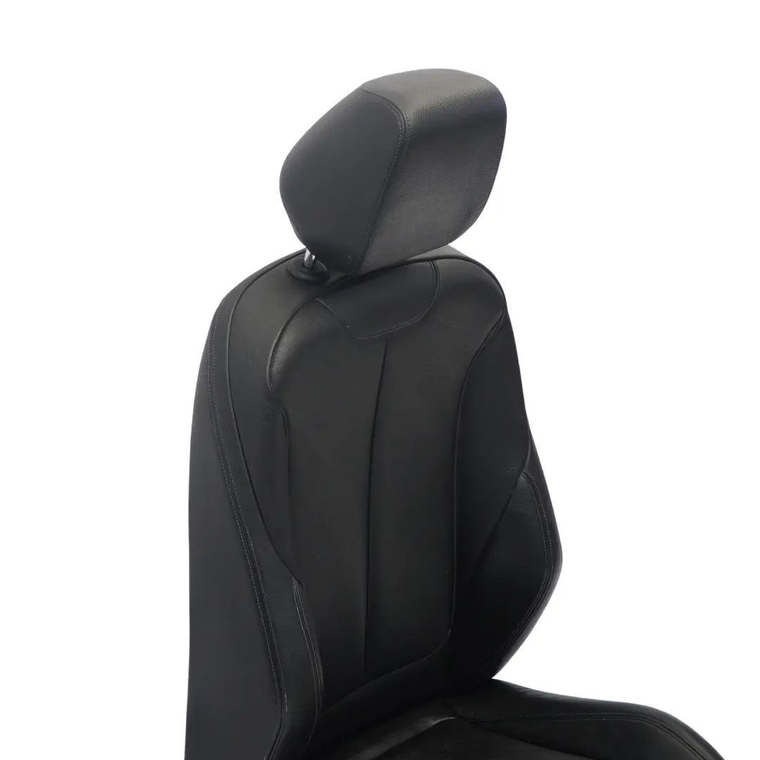 Front Right O/S Black Leather Dakota Blue Stitching to BMW F30 F31 LCI M Sport Seat with Part number 8069662 BMW F30 F31 LCI M Sport Seat Front Right O/S Black Leather Dakota Blue Stitching - SKU 8069662-2 - Part number 8069662