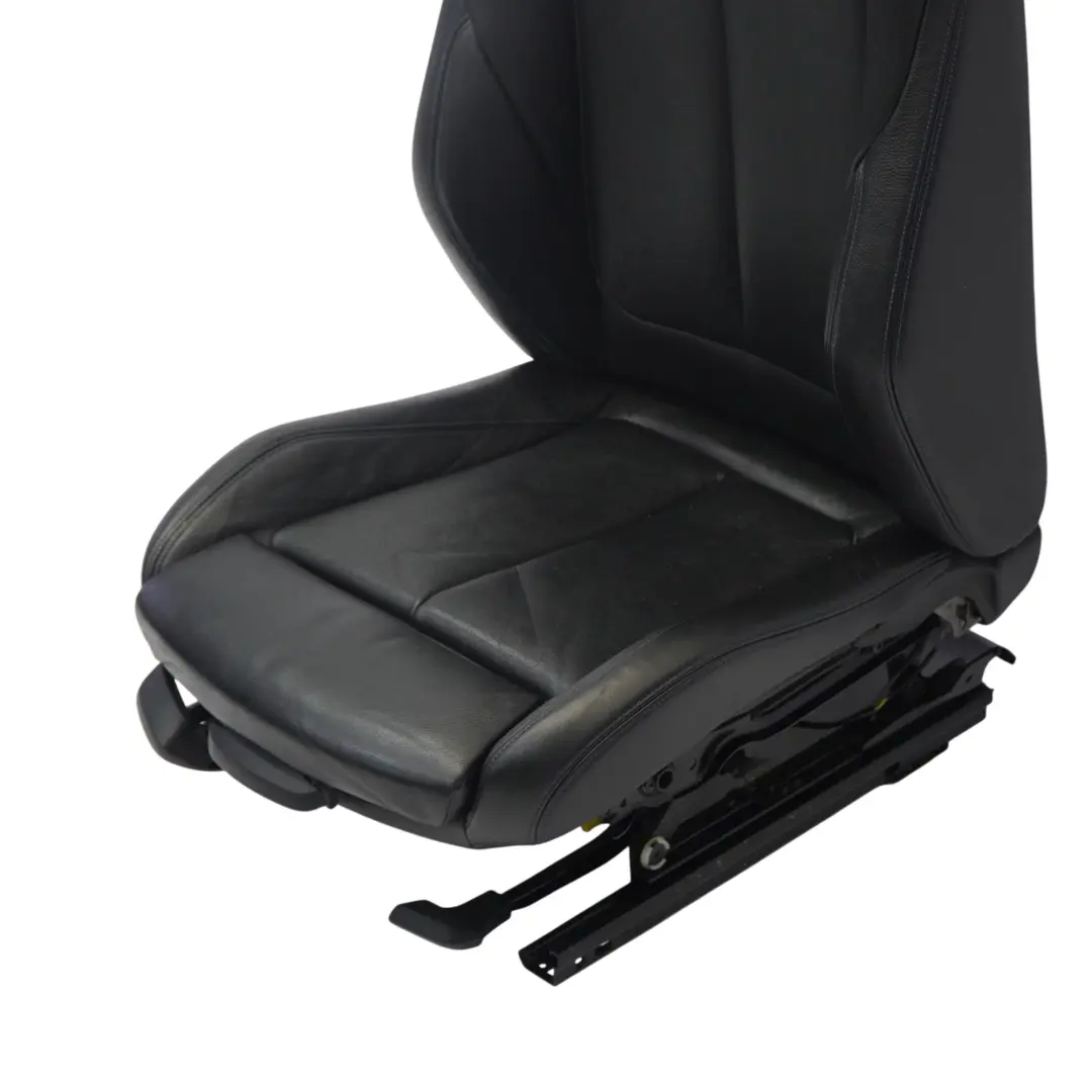 BMW F30 F31 LCI M Sport Seat Front Right O/S Black Leather Dakota Blue Stitching - SKU 8069662-2 - Part number 8069662