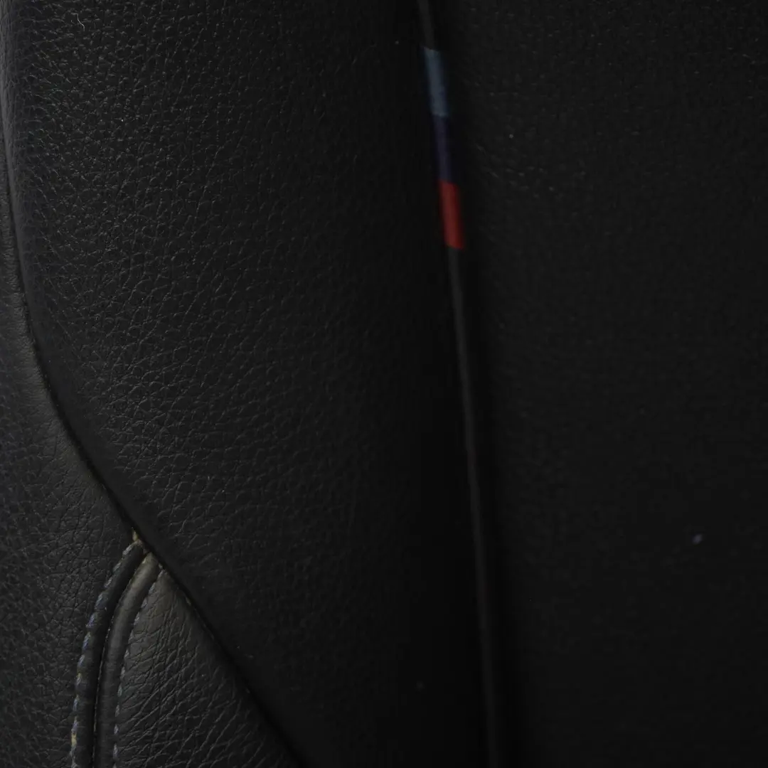 Front Right O/S Black Leather Dakota Blue Stitching to BMW F30 F31 LCI M Sport Seat with Part number 8069662 BMW F30 F31 LCI M Sport Seat Front Right O/S Black Leather Dakota Blue Stitching - SKU 8069662-2 - Part number 8069662