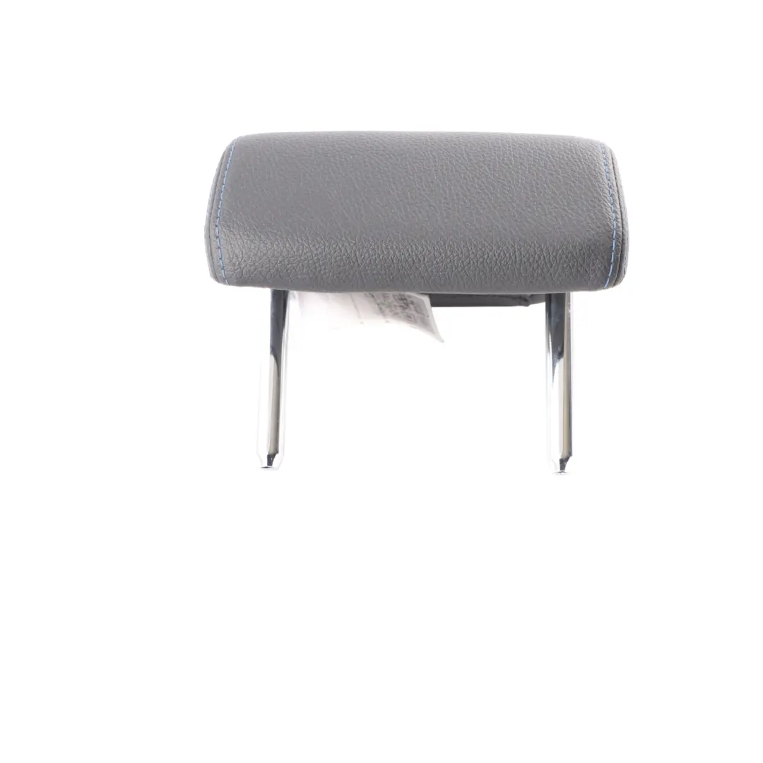  Centre Headrest BMW F20 F30 LCI Rear Middle Leather Black Blue Seam - SKU 8070060 - Part number 8070060