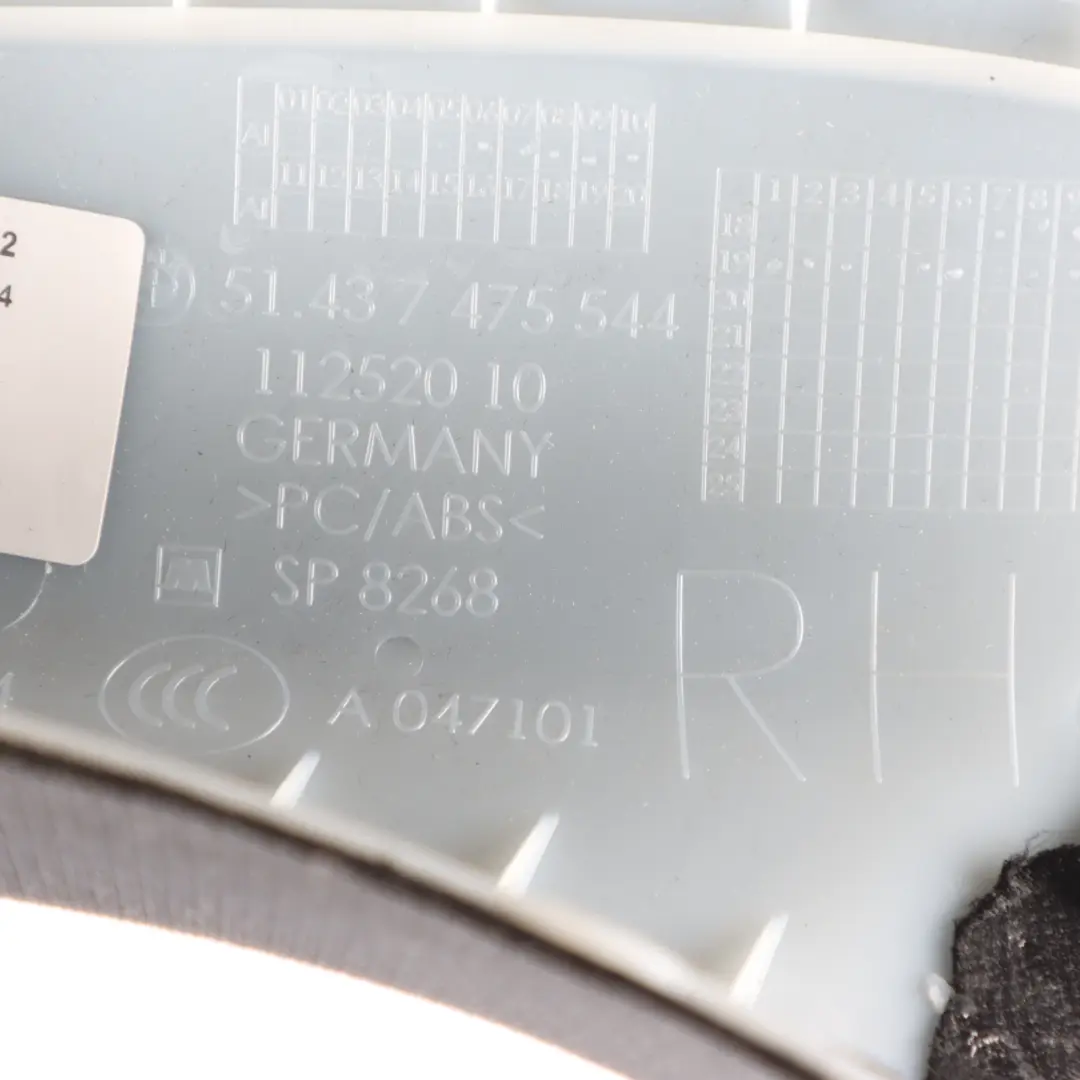 A-Pillar Column Front Right O/S Cover Trim Panel to BMW F44 with Part number 8096752 BMW F44 A-Pillar Column Front Right O/S Cover Trim Panel - SKU 8096752 - Part number 8096752