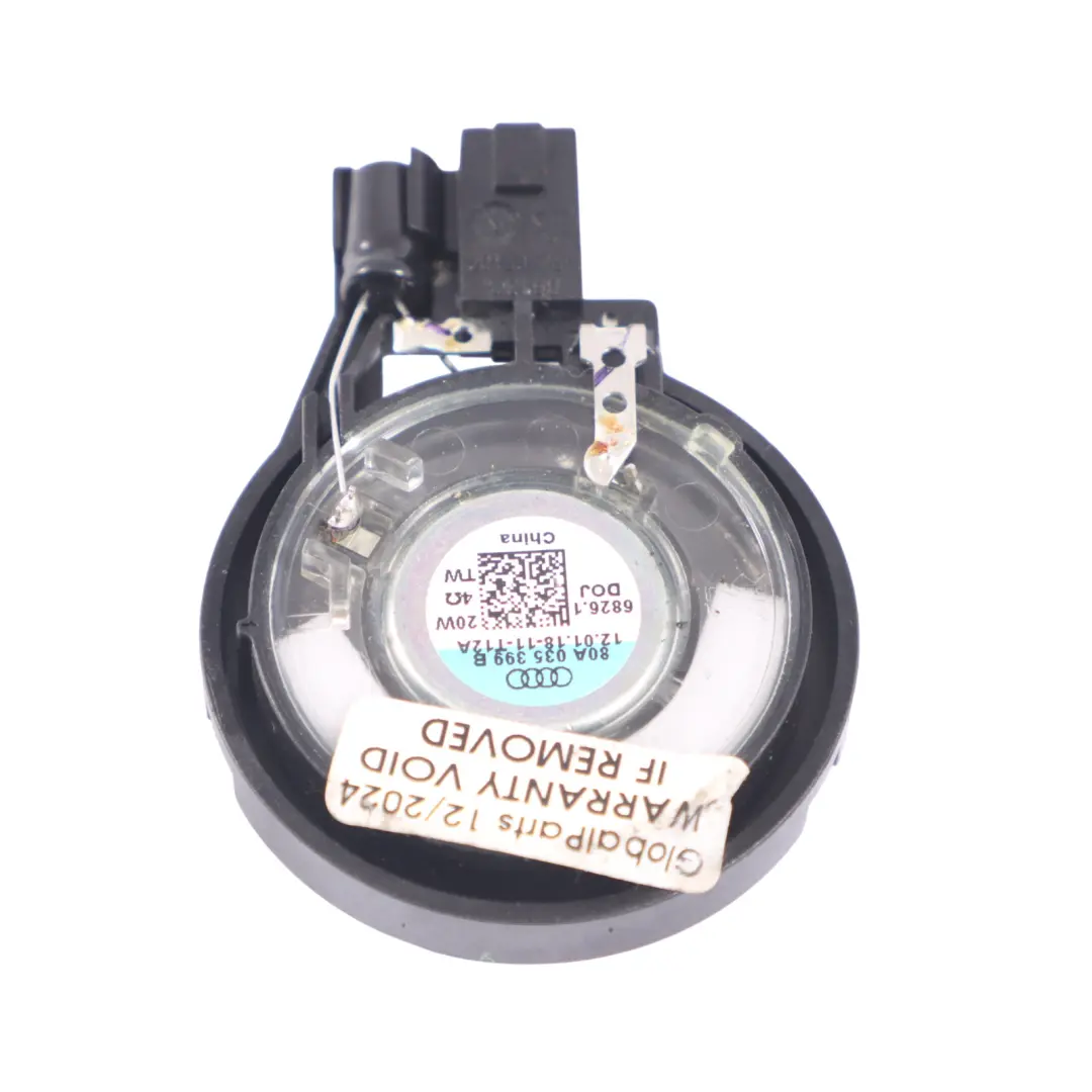 Lower Tweeter Loud Speaker Audio Unit Left Right N/O/S to Audi Q5 FY with Part number 80A035399B Audi Q5 FY Lower Tweeter Loud Speaker Audio Unit Left Right N/O/S - SKU 80A035399B - Part number 80A035399B