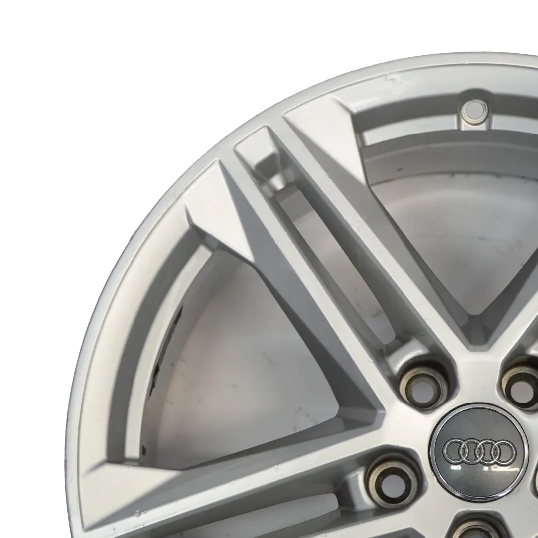 Alloy Rim 19" 8J ET:39 Double Spoke to Audi Q5 FY S Line Silver Wheel with Part number 80A601025G Audi Q5 FY S Line Silver Wheel Alloy Rim 19" 8J ET:39 Double Spoke - SKU 80A601025G-1 - Part number 80A601025G
