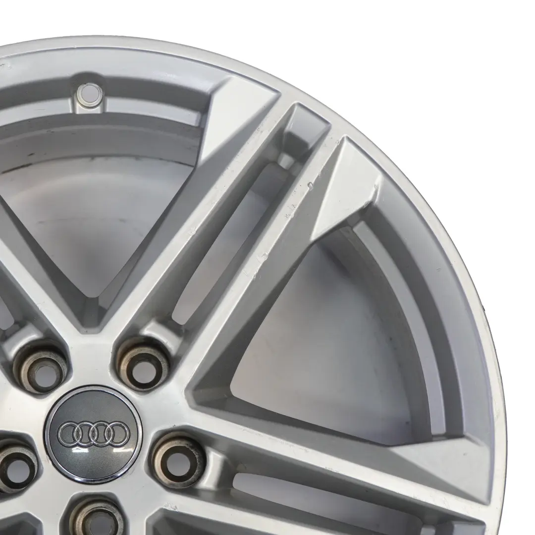 Audi Q5 FY S Line Silver Wheel Alloy Rim 19" 8J ET:39 Double Spoke - SKU 80A601025G-1 - Part number 80A601025G