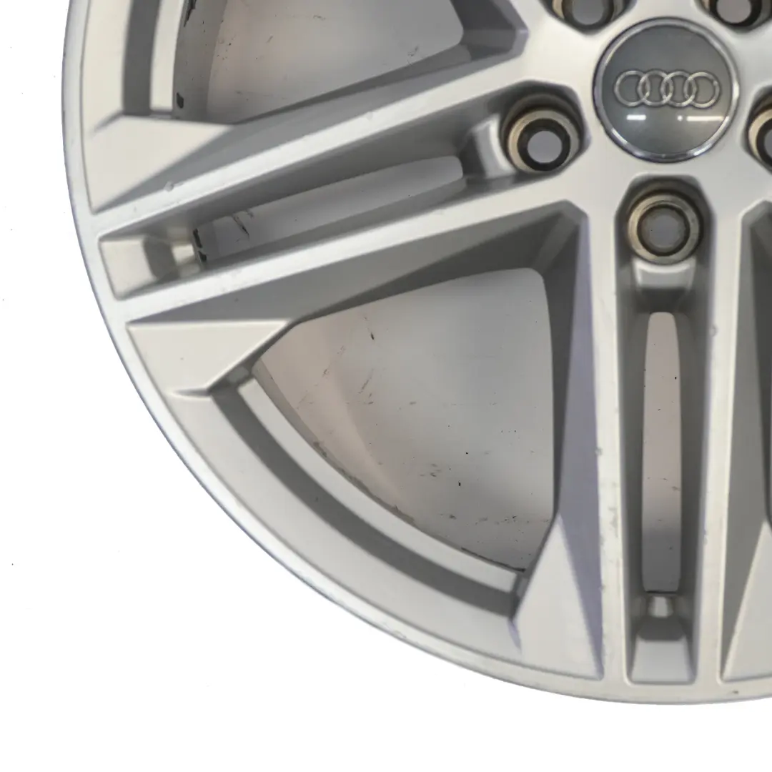 Audi Q5 FY S Line Silver Wheel Alloy Rim 19" 8J ET:39 Double Spoke - SKU 80A601025G-1 - Part number 80A601025G