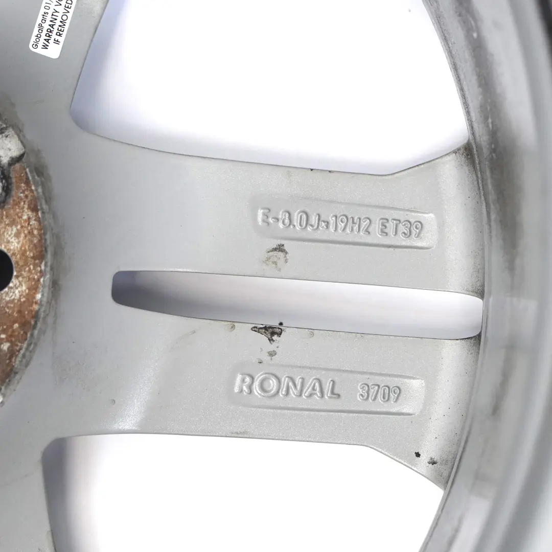 Argento Cerchio in lega 19" 8J ET:39 Doppie razze per Audi Q5 FY S Line con numero di parte 80A601025G Audi Q5 FY S Line Argento Cerchio in lega 19" 8J ET:39 Doppie razze - SKU 80A601025G-2 - Numero di parte 80A601025G