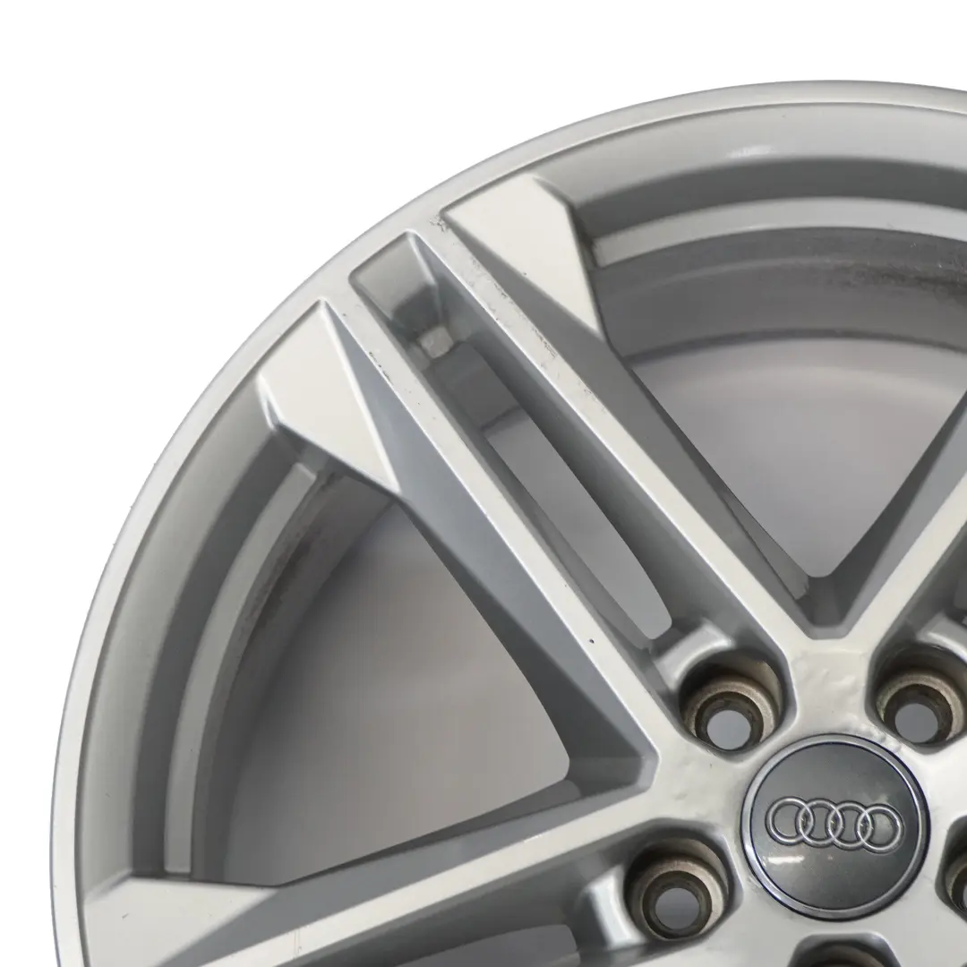 Jante argentée en alliage 19" 8J ET:39 Double Spoke pour Audi Q5 FY S Line à propos du numéro de pièce 80A601025G Audi Q5 FY S Line Jante argentée en alliage 19" 8J ET:39 Double Spoke - SKU 80A601025G-2 - Numéro de pièce 80A601025G