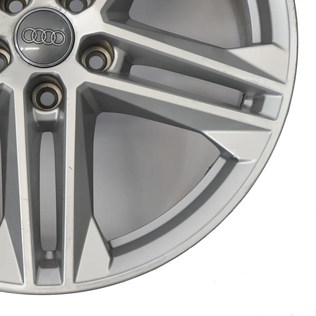 Audi Q5 FY S Line Silver Wheel Alloy Rim 19" 8J ET:39 Double Spoke - SKU 80A601025G-2 - Part number 80A601025G
