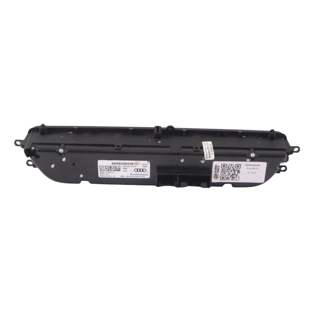 Audi Q5 FY A/C Climatisation Chauffage Panneau contrôle climatisation - SKU 80A820043K - Numéro de pièce 80A820043K