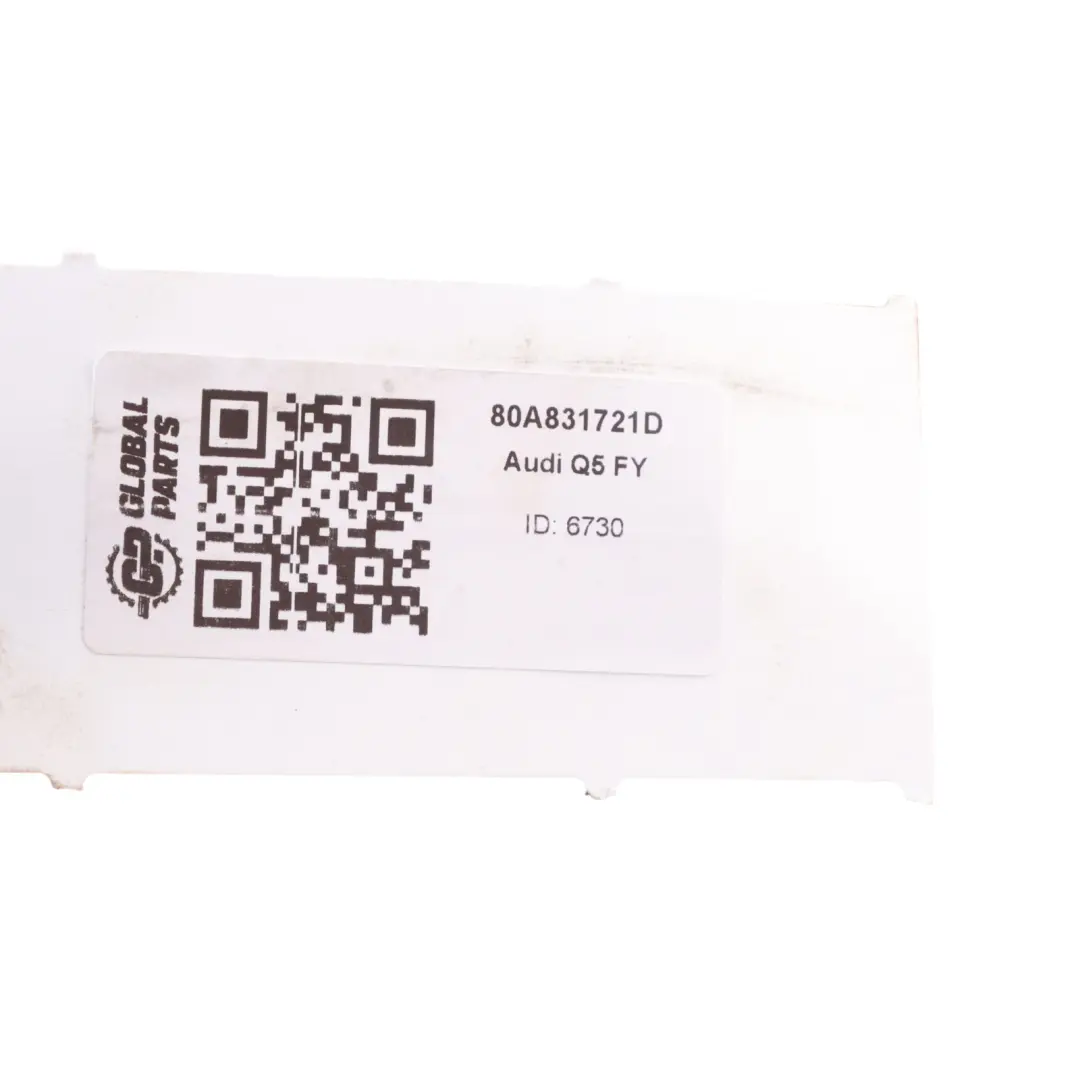  Joint d'étanchéité caoutchouc seuil fenêtre avant droite Audi Q5 FY - SKU 80A831721D - Numéro de pièce 80A831721D