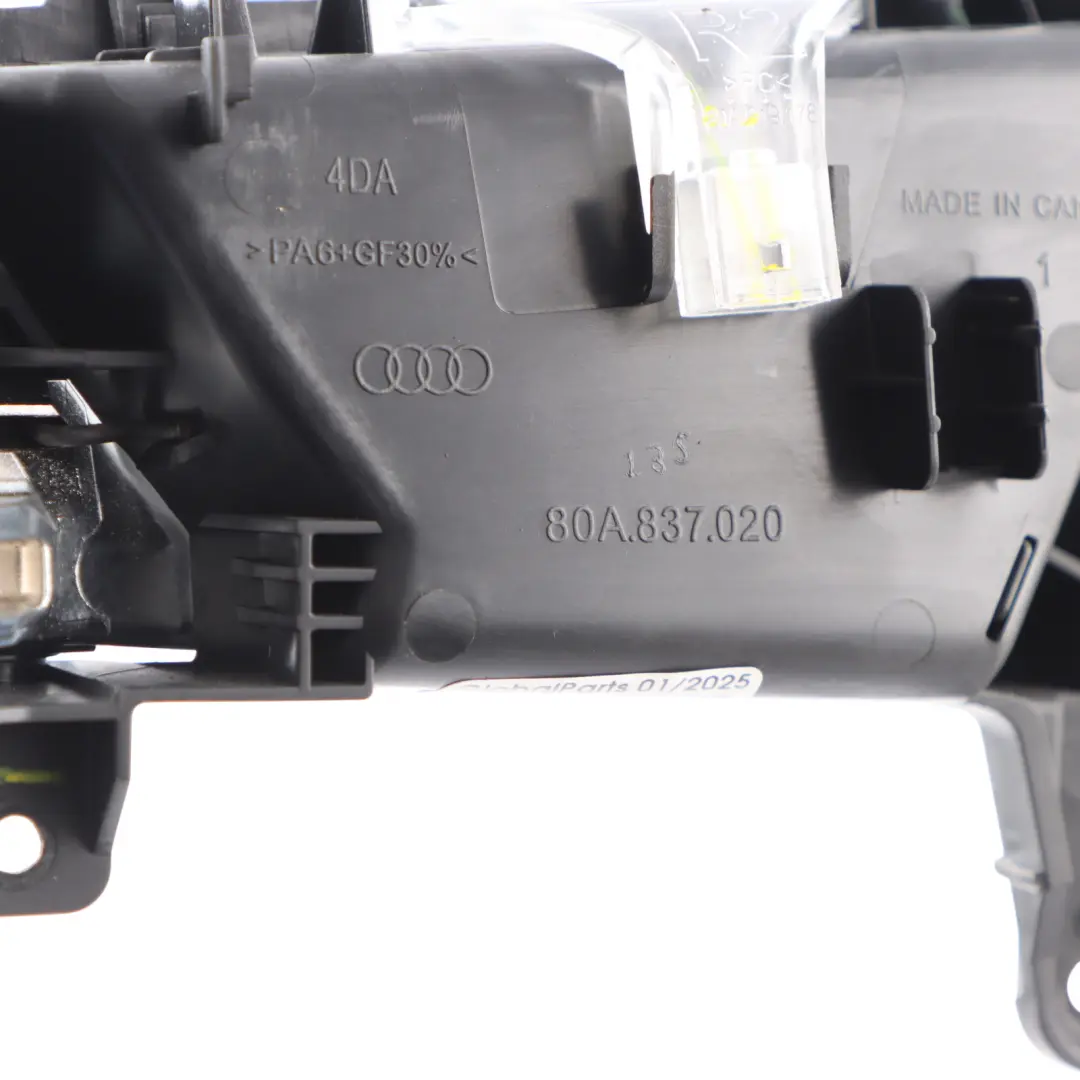 Wewnętrzna Klamka Drzwi Przednia Prawa Panel Chrom do Audi Q5 FY o numerze 80A837020A Audi Q5 FY Wewnętrzna Klamka Drzwi Przednia Prawa Panel Chrom - SKU 80A837020A-1 - Numer Części 80A837020A