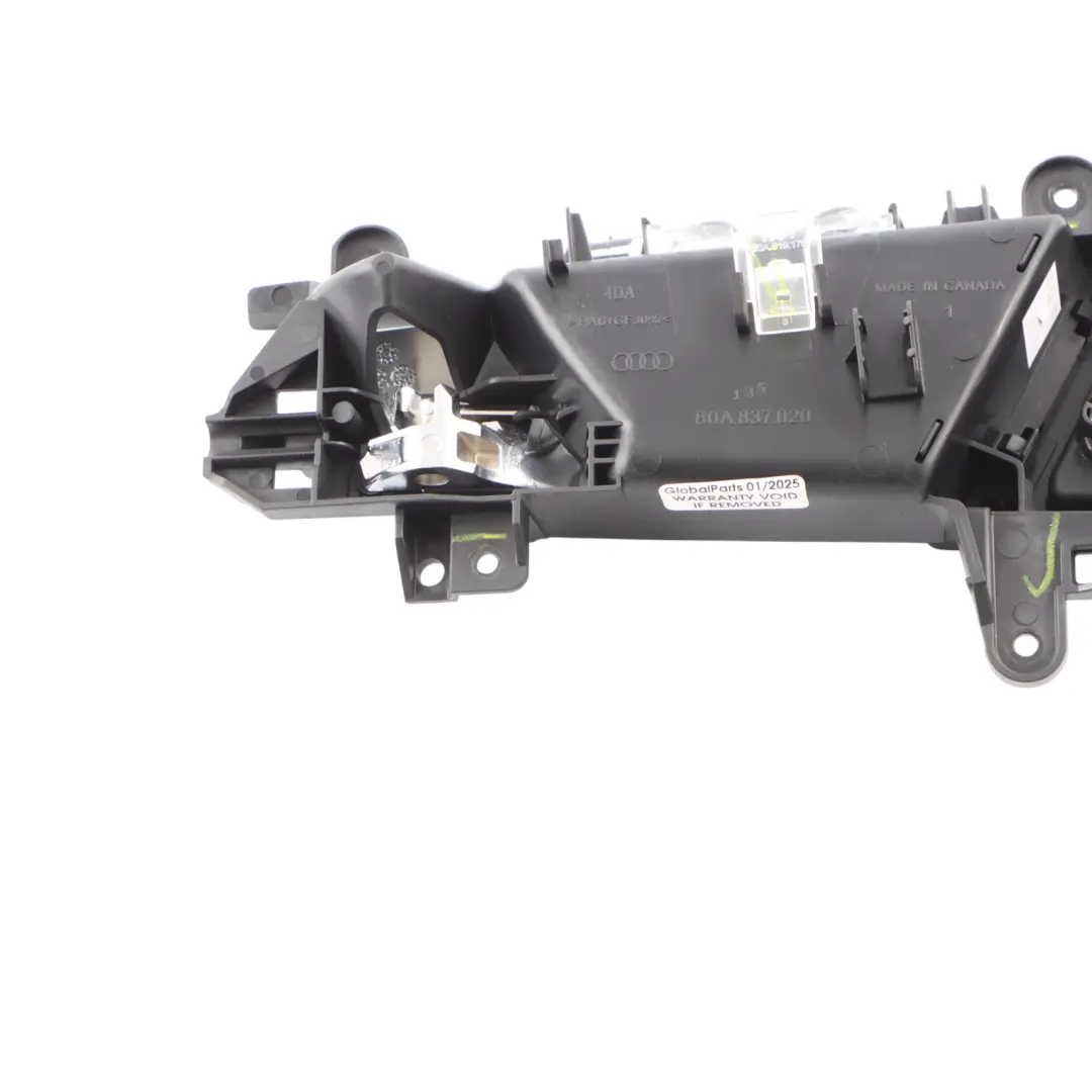 Inner Door Grab Handle Front Right O/S Trim Panel Chrome to Audi Q5 FY with Part number 80A837020A Audi Q5 FY Inner Door Grab Handle Front Right O/S Trim Panel Chrome - SKU 80A837020A-1 - Part number 80A837020A