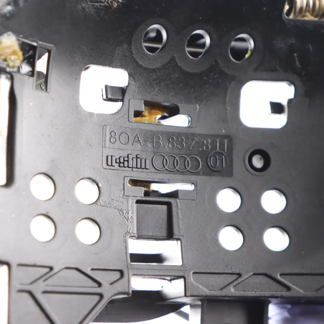 Door Exterior Grab Handle Plate Mount Rear Left N/S to Audi Q5 FY with Part number 80A837811 Audi Q5 FY Door Exterior Grab Handle Plate Mount Rear Left N/S - SKU 80A837811-1 - Part number 80A837811