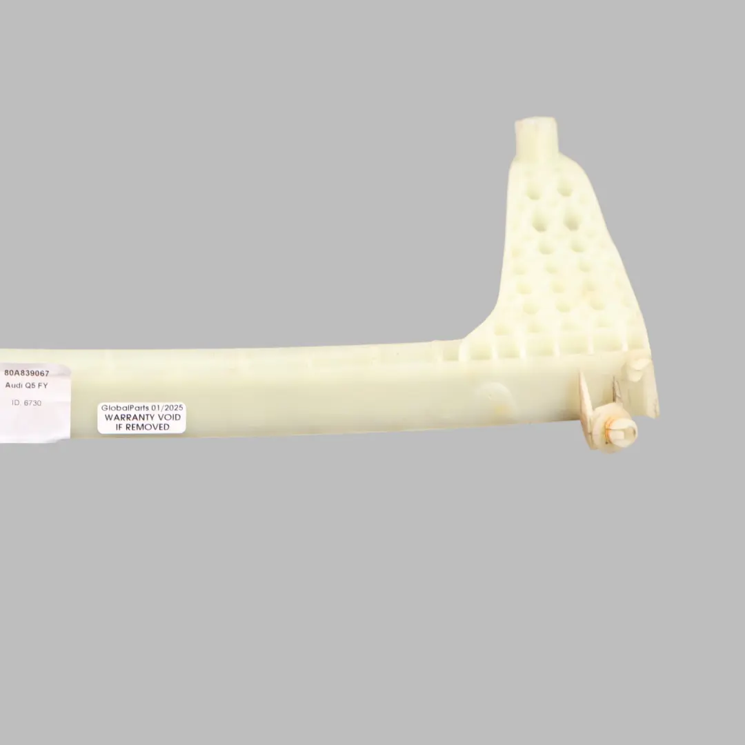 Audi Q5 FY Rail Guidage Lunette Arrière Gauche Support De Régulateur - SKU 80A839067 - Numéro de pièce 80A839067