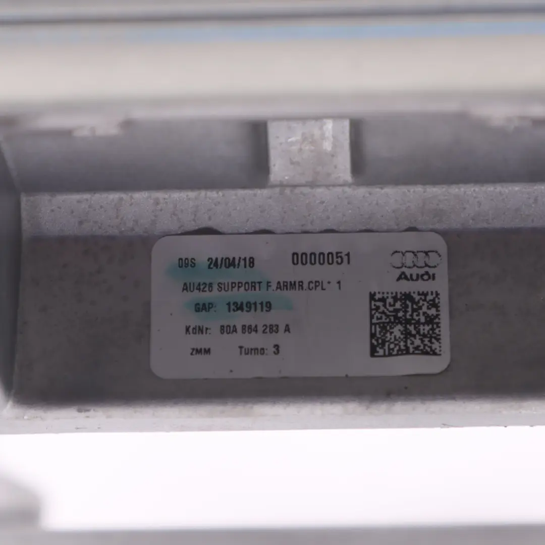 Podłokietnik Konsoli Środkowej Czarna Skóra do Audi Q5 FY o numerze 80A864207C Audi Q5 FY Podłokietnik Konsoli Środkowej Czarna Skóra - SKU 80A864207C - Numer Części 80A864207C