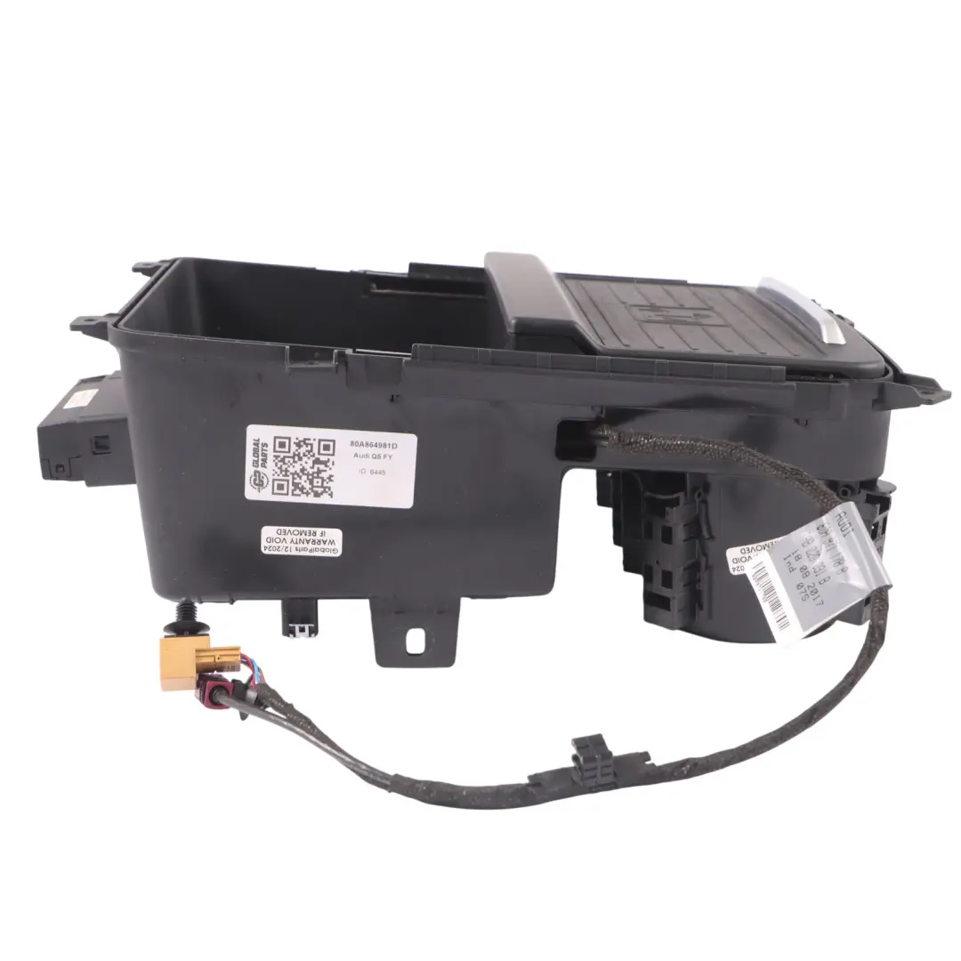 Portabicchieri anteriore Console Centrale Portaoggetti per Audi Q5 FY con numero di parte 80A864981D Audi Q5 FY Portabicchieri anteriore Console Centrale Portaoggetti - SKU 80A864981D - Numero di parte 80A864981D