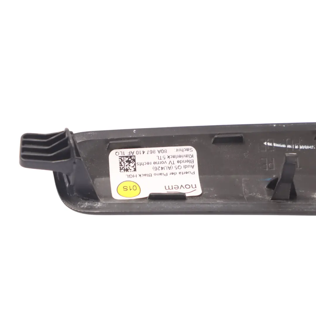 Striscia rivestimento scheda porta anteriore posteriore destro Nero per Audi Q5 FY con numero di parte 80A867410AF Audi Q5 FY Striscia rivestimento scheda porta anteriore posteriore destro Nero - SKU 80A867410AF - Numero di parte 80A867410AF