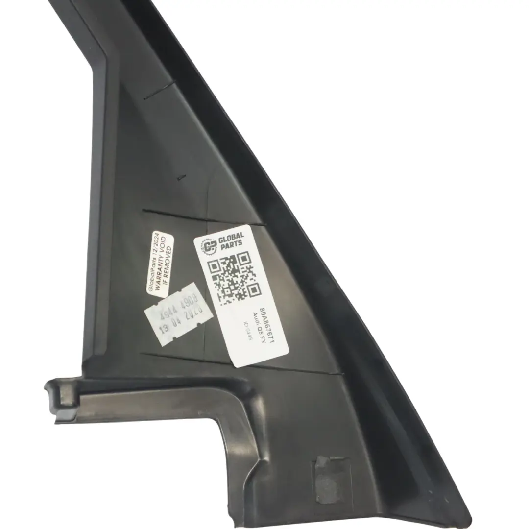 Audi Q5 FY Guarnizione Finestra Porta Posteriore Sinistra Telaio Trim - SKU 80A867671 - Numero di parte 80A867671