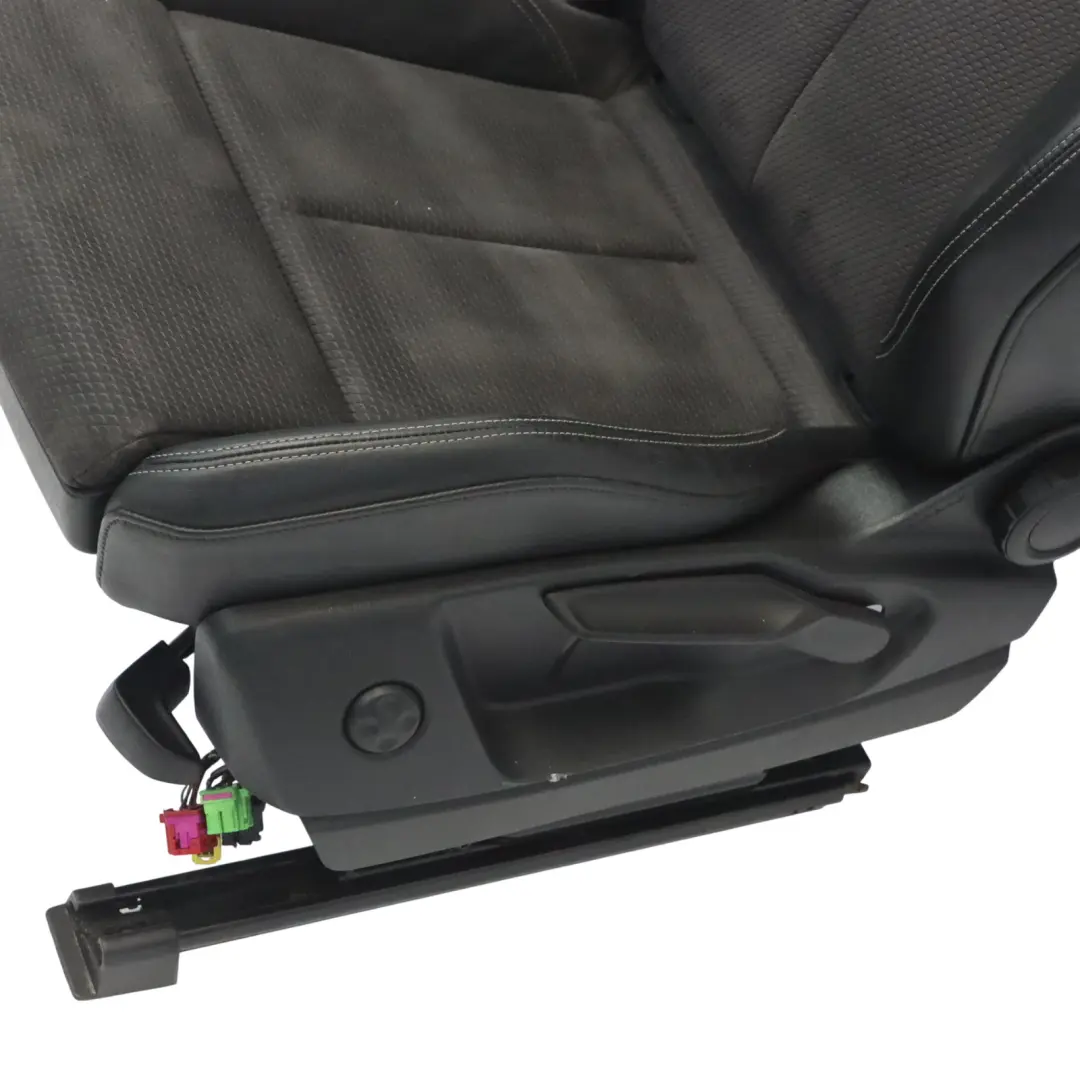 Audi Q5 Mk2 FY Sport Seat Front Left N/S Heated S-Line Half Leather Black Grey - SKU 80A881805M - Part number 80A881805M