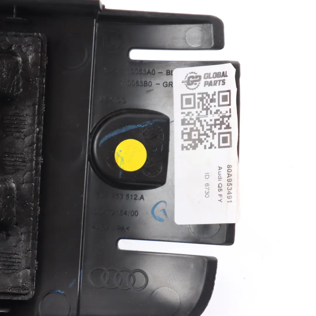 Steering Column Cowling Cover Surround Trim to Audi Q5 FY with Part number 80A953491 Audi Q5 FY Steering Column Cowling Cover Surround Trim - SKU 80A953491 - Part number 80A953491