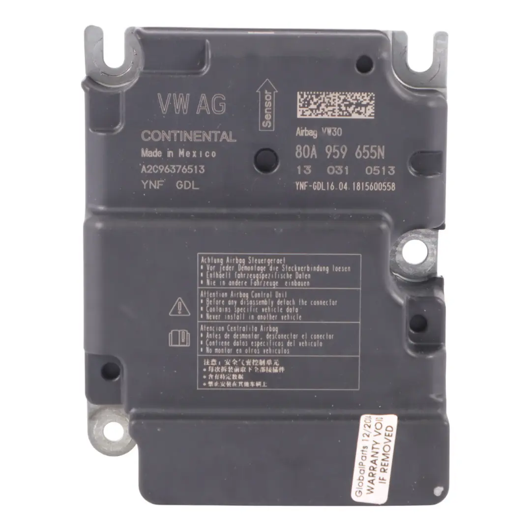 Audi Q5 FY Air Module Control Unit SRS System ECU - SKU 80A959655N - Part number 80A959655N